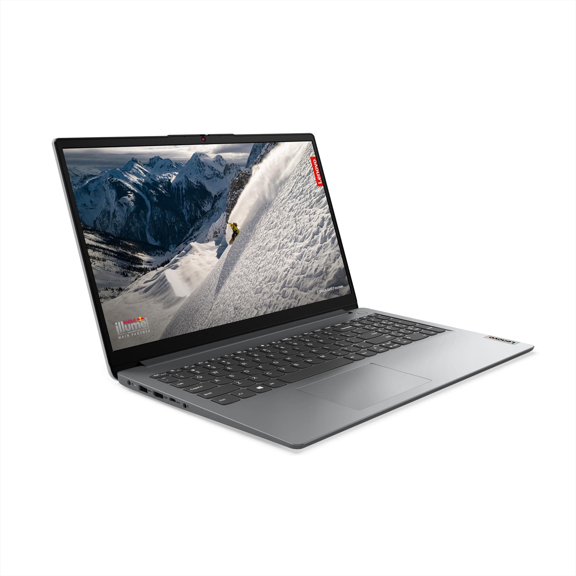 Lenovo IdeaPad 1 Laptop | 15,6" Full HD Display | AMD Ryzen 3 7320U | 8GB RAM | 512GB SSD | AMD Radeon Grafik | Windows 11 Home | grau | QWERTZ | 3 Monate Premium Care Bild 4