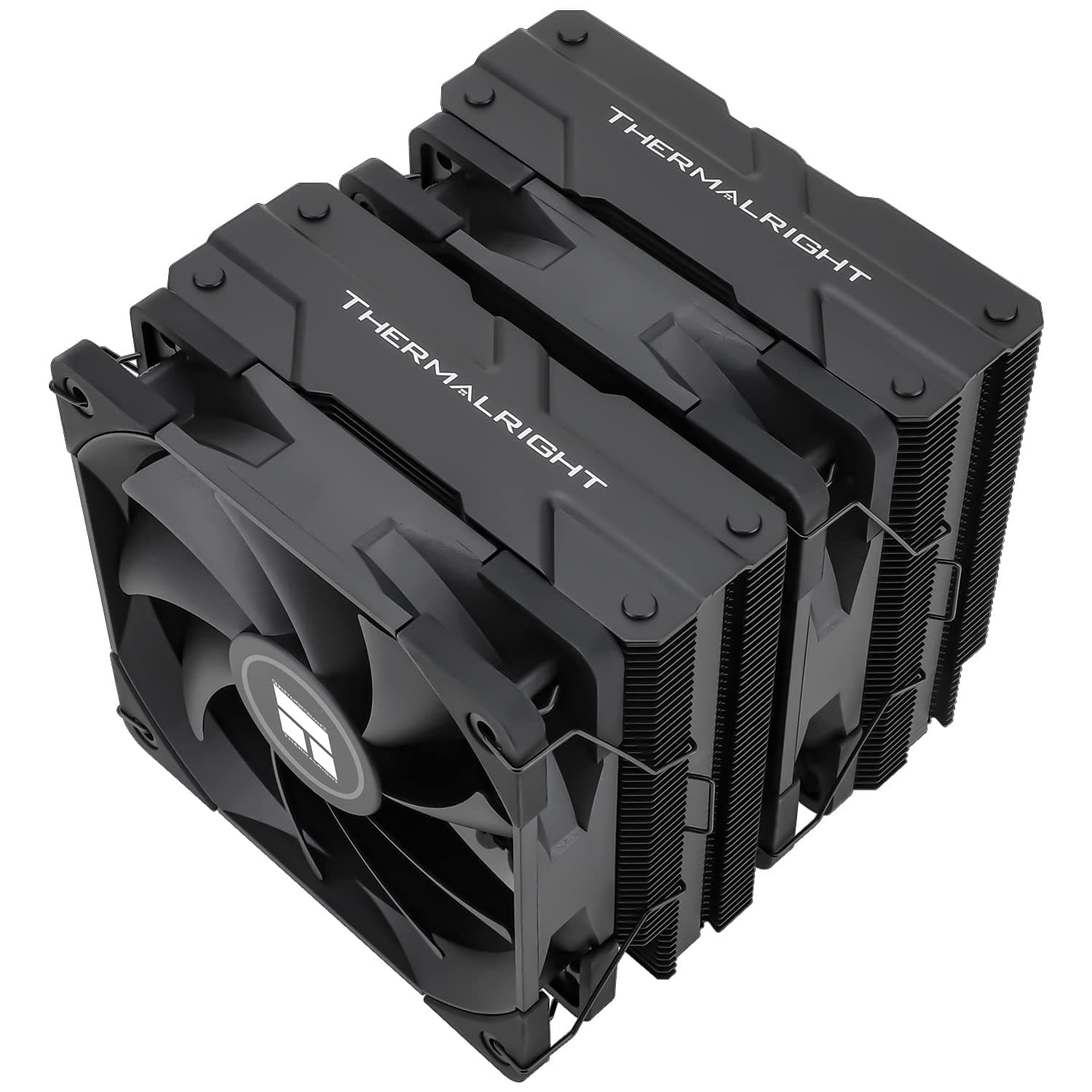 Thermalright Peerless Assassin 120 Black CPU-Luftkühler, 6 Heatpipes, zwei 120mm C12B PWM Lüfter, Aluminium-Kühlkörperabdeckung, AGHP-Technologie, für AMD AM4/Intel LGA 1700/1150/1151/1200/2066/2011 PA120 BLACK