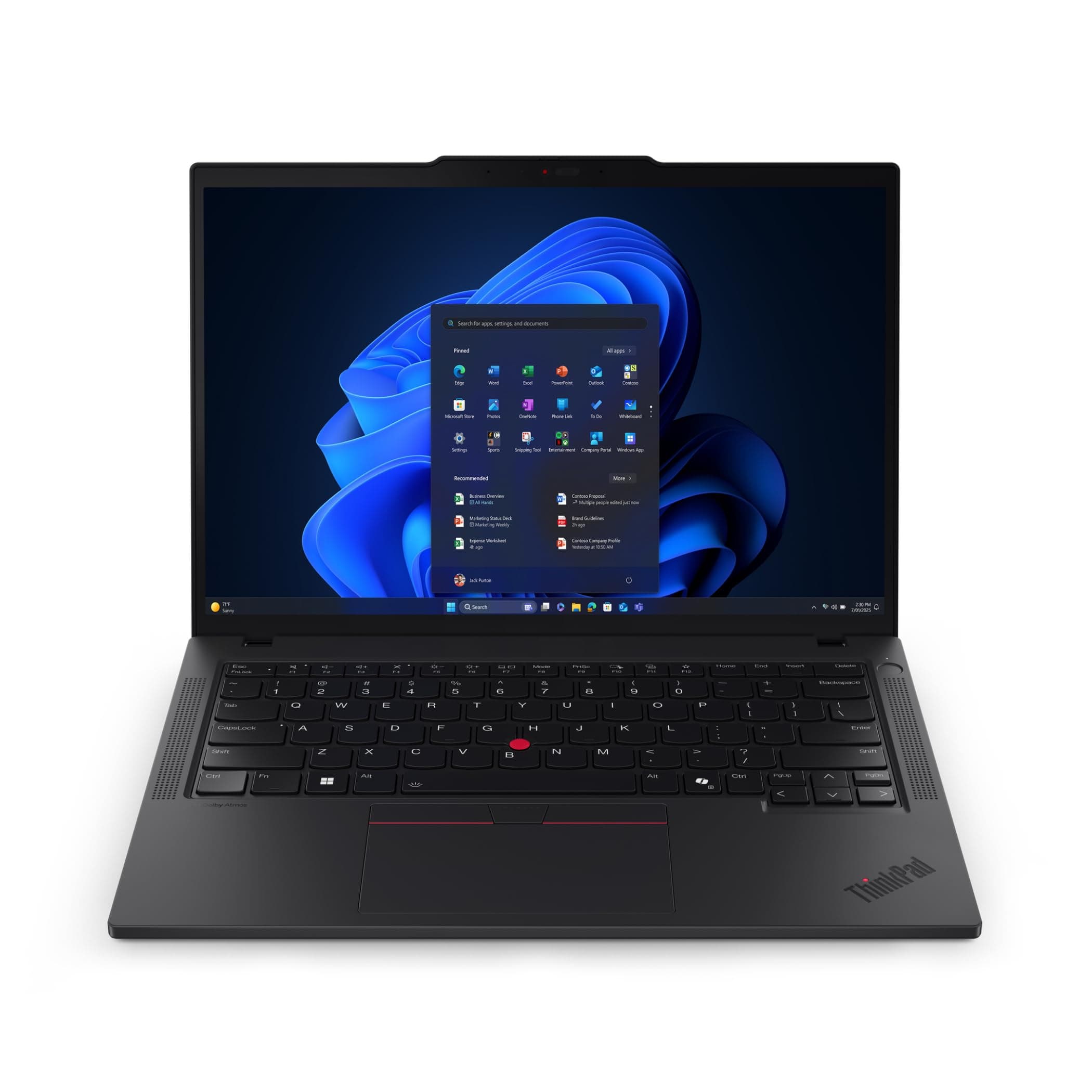 Lenovo ThinkPad T14 Gen 6 21QG - 180°-Scharnierdesign - Intel Core Ultra 7 258V - Win 11 Pro - Intel Arc Graphics 140V - 32 GB RAM - 1 TB SSD TCG Opal Encryption 2, NVMe - 35.6 cm (14") Bild 3
