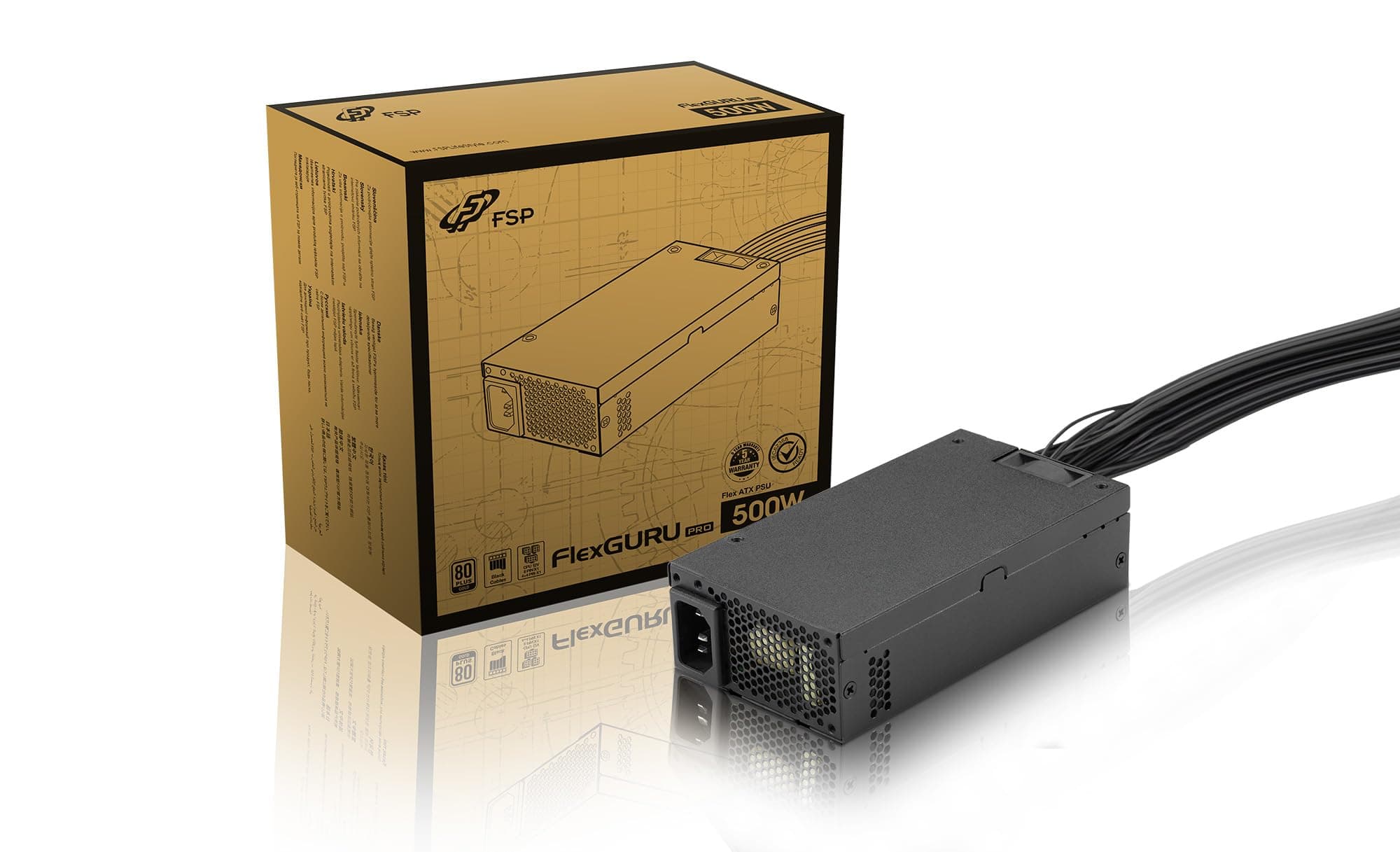 FSP/Fortron FlexGURU PRO 500W unité d'alimentation d'énergie 24-pin ATX Noir Bild 2