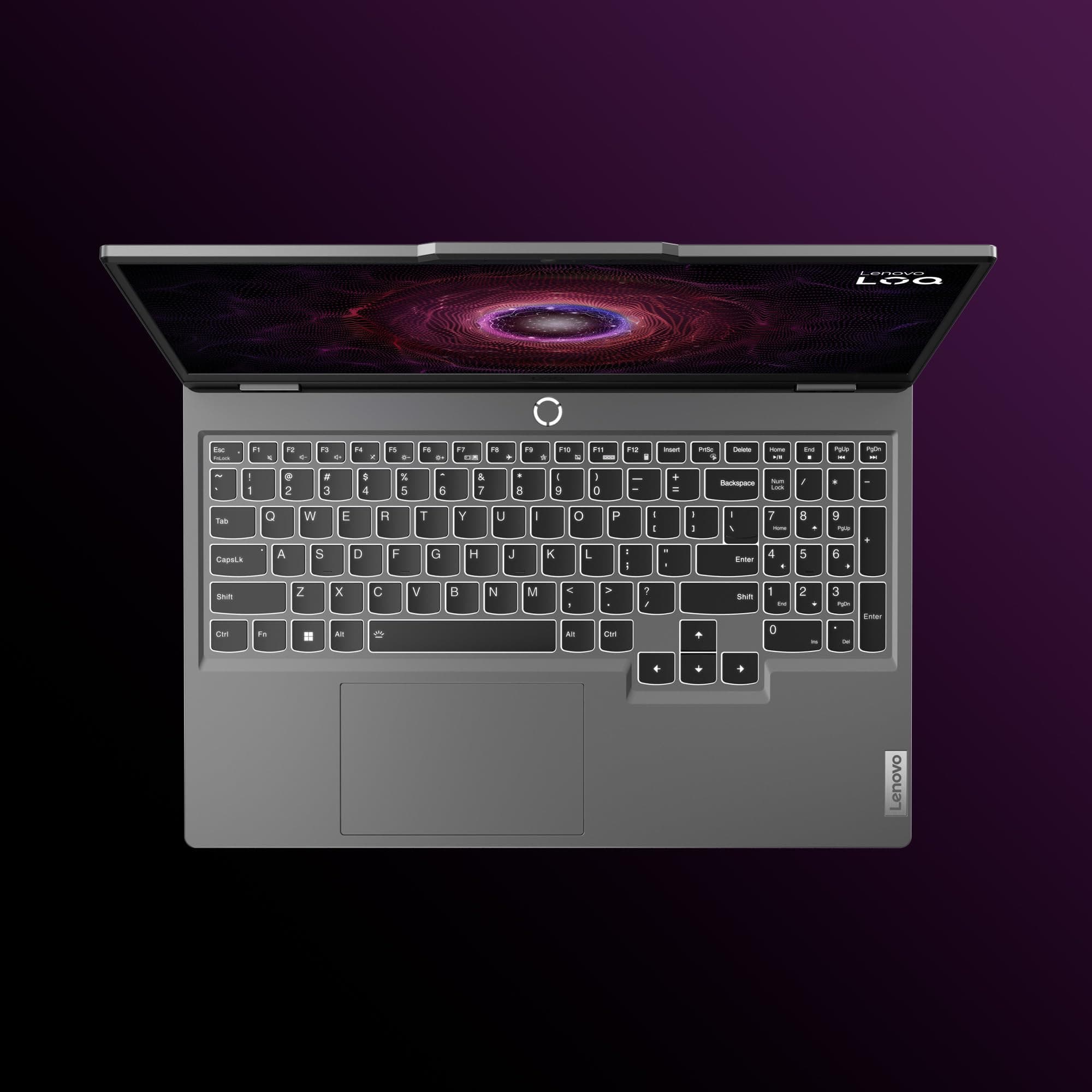Lenovo LOQ Gaming Laptop | 15.6" Full HD 16:9 Display | 144Hz | AMD Ryzen 7 7435HS | 16GB RAM | 512GB SSD | NVIDIA GeForce RTX 4050 | Windows 11 Home | QWERTZ | grau | AI Chip LA1 Bild 7