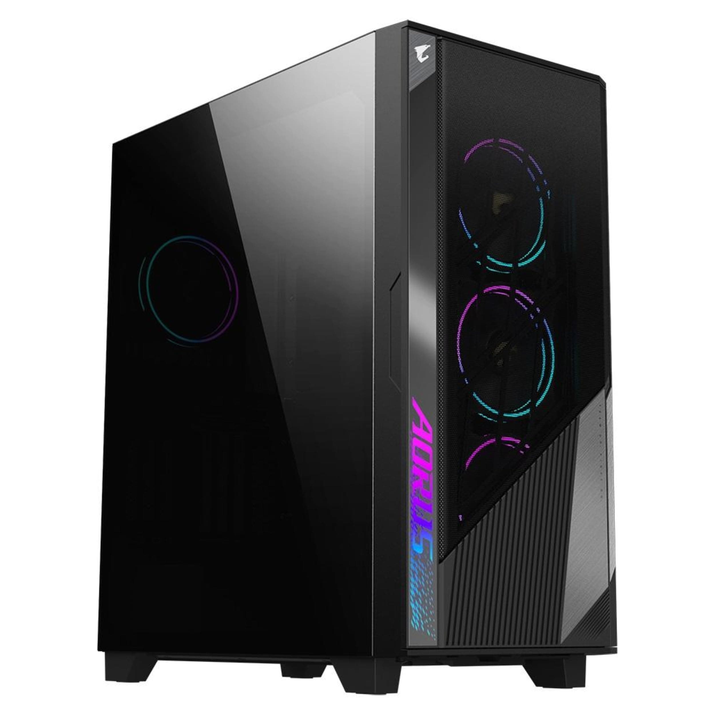 Gigabyte AORUS C500 Glass Mid Tower ATX Gehäuse, Schwarz, TG Panel, Kein Netzteil Bild 2