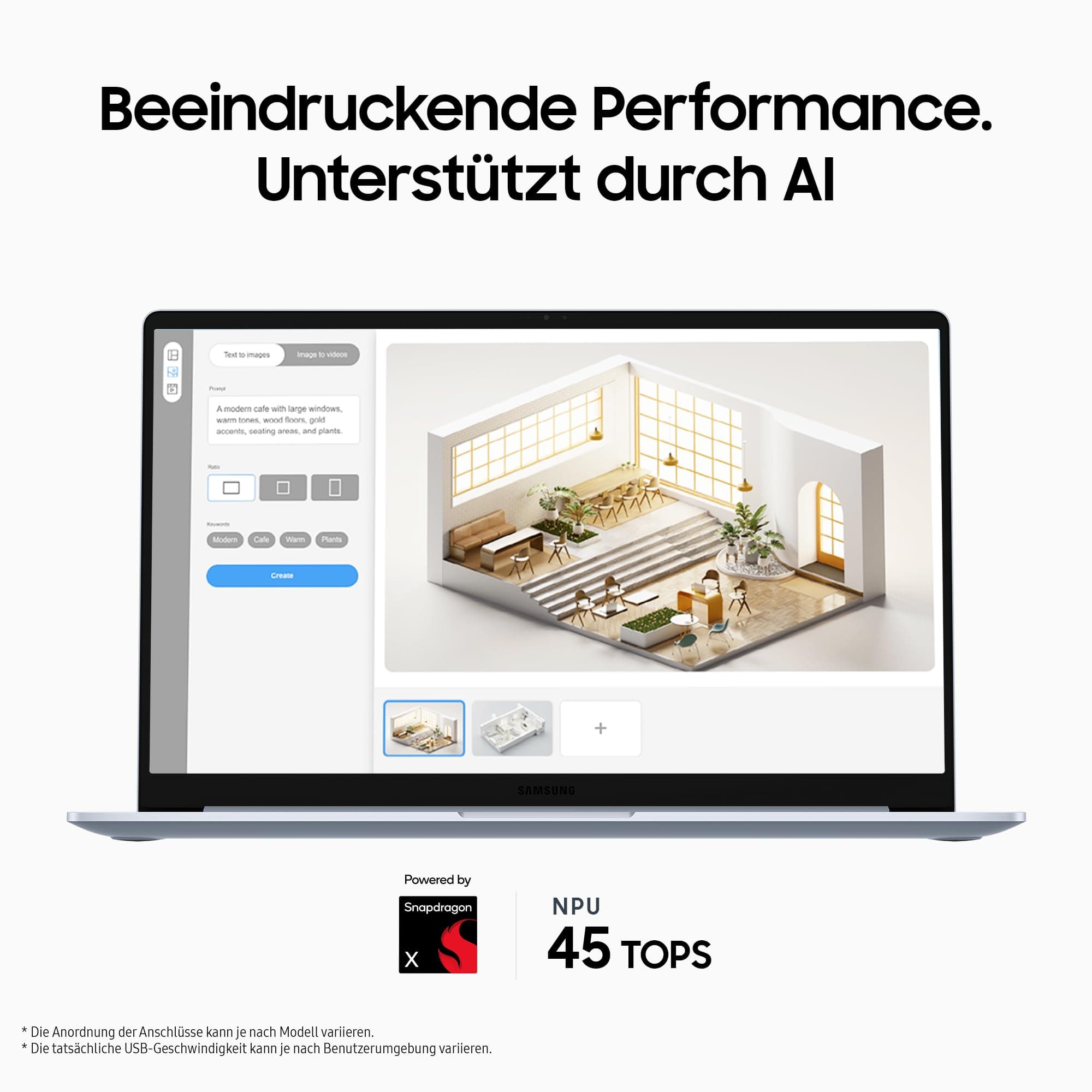 Samsung Galaxy Book4 Edge AI Laptop, Notebook, 15,6"-LCD, Full HD, Snapdragon X Prozessor (X26), 16GB RAM, 512GB Speicher, Copilot+ PC, Sapphire Blue, 3 Jahre Herstellergarantie [Exklusiv auf Amazon] Bild 3