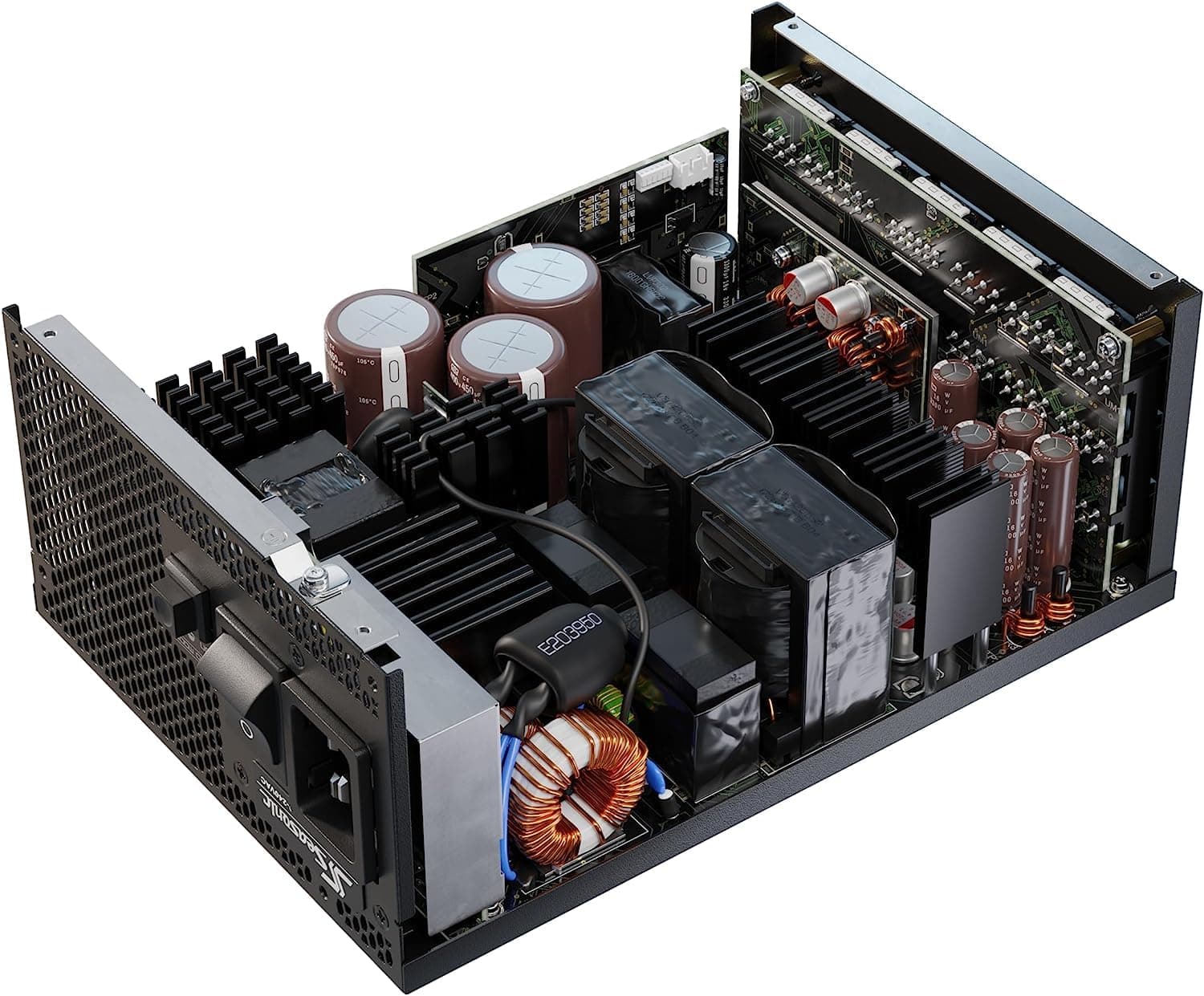 Seasonic Prime PX-1600-1600 W - 80+ Platinum - ATX 3.0 & PCIe 5.0 Ready - voll modular - Premium japanische Kondensatoren - 12 Jahre Garantie - Nvidia RTX 40/50 & AMD GPU kompatibel (Ref. SSR Bild 6