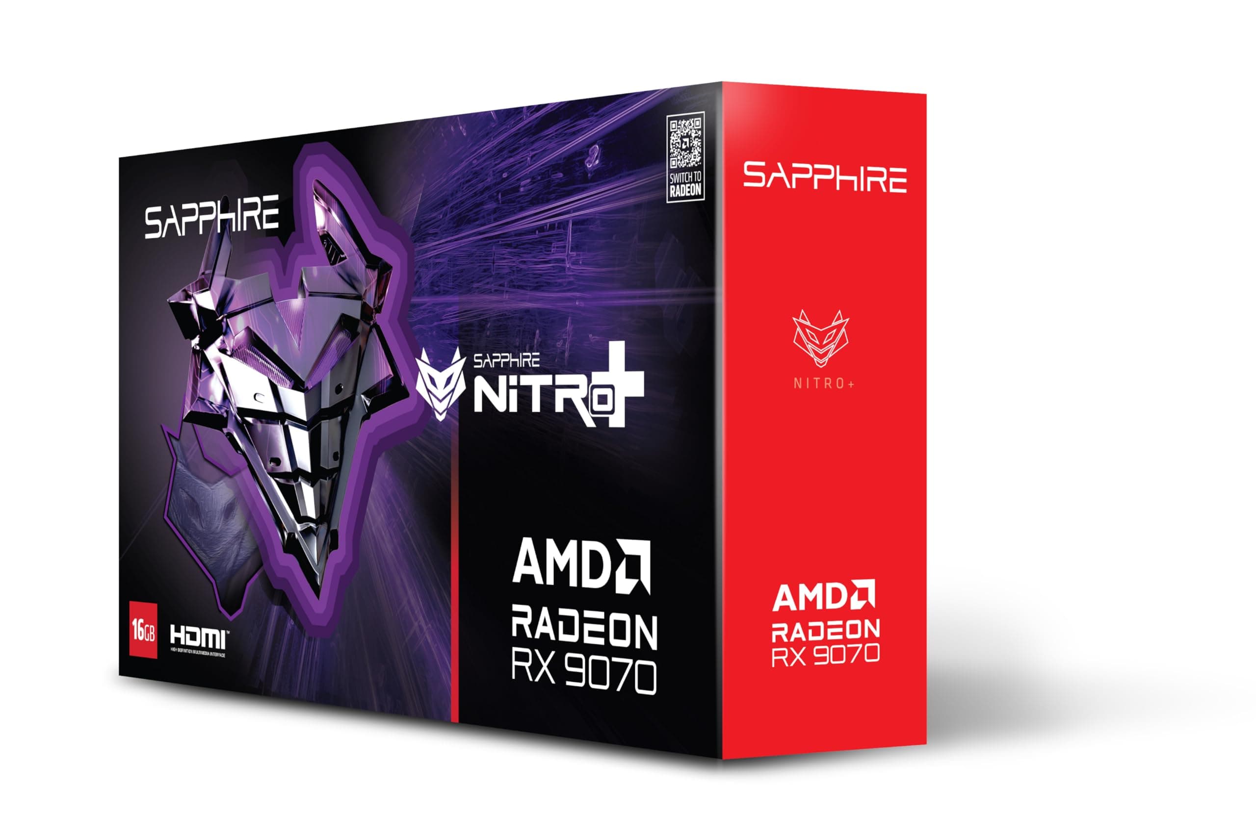 Sapphire Radeon RX9070 Nitro+ GAMING OC 16 GBGDDR6 2xHDMI 2xD Grafikkarte 16.384 MB GDDR6 Bild 2