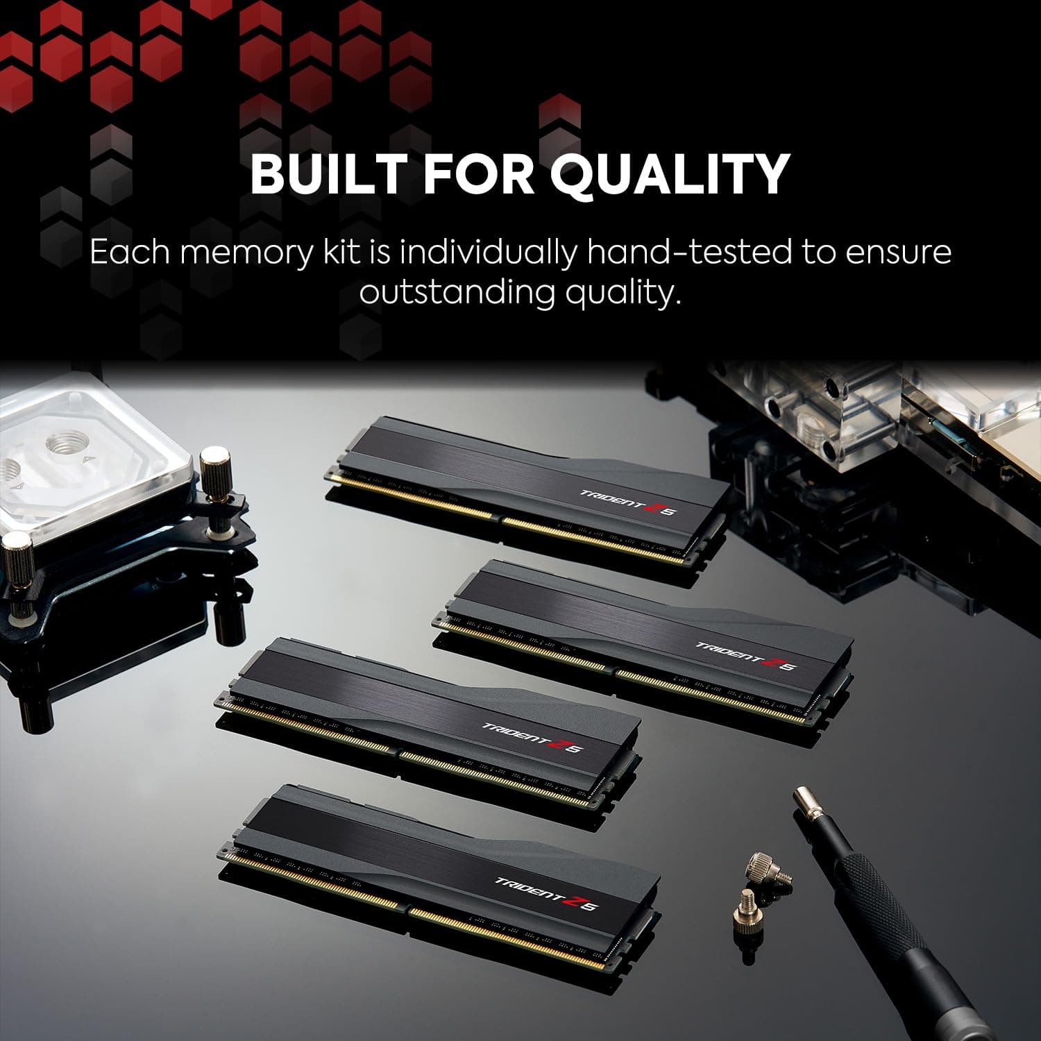 G.Skill Ripjaws S5 Black 32GB DDR5 6000-30, F5-6000J3040F16GX2-RS5K (F5-6000J3040F16GX2-RS5K) Mattschwarz Bild 7