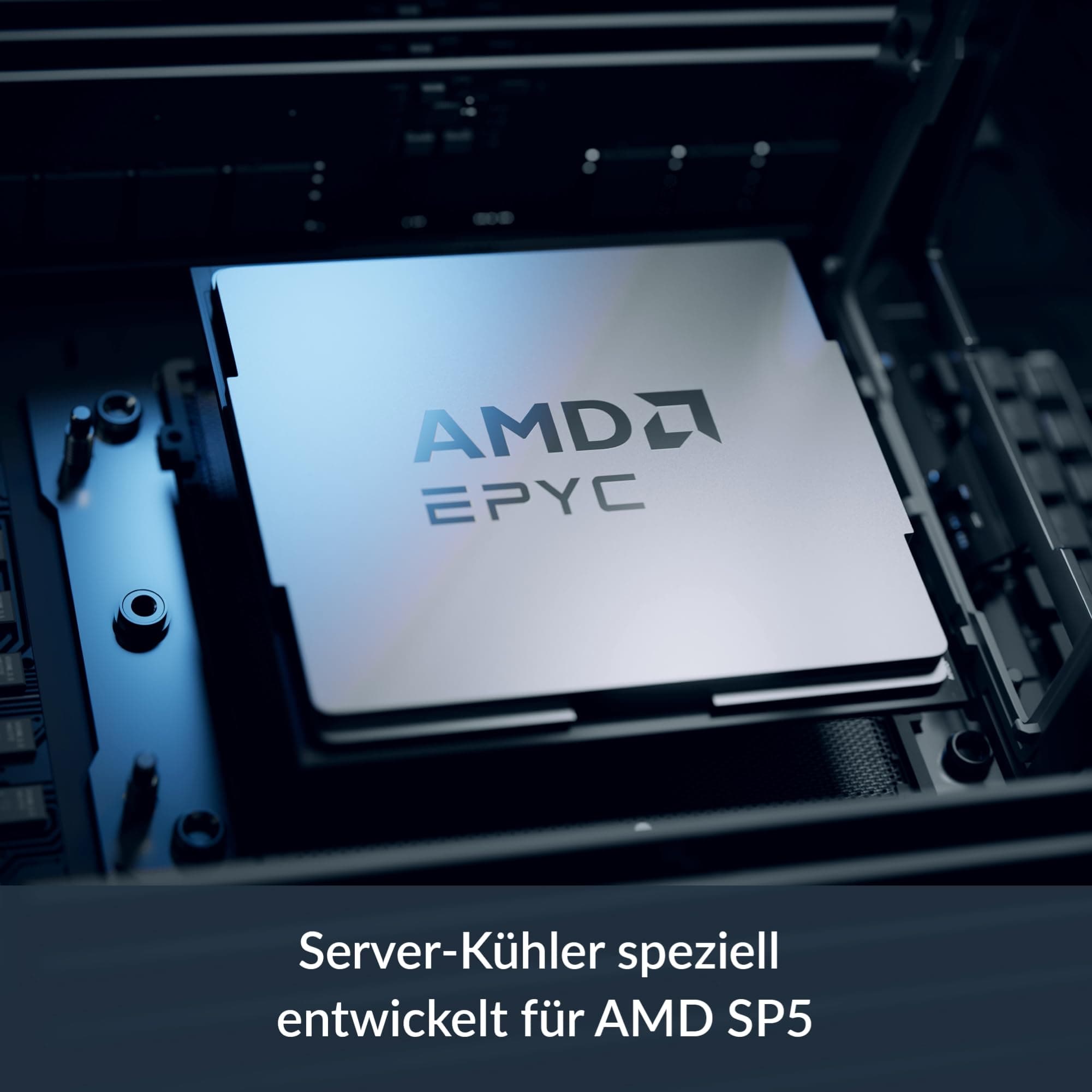 ARCTIC Freezer 4U-SP5 - Server CPU Kühler für AMD SP5, 4U & UP, AMD EPYC, 2 x 120 mm Lüfter, 300–3300 rpm, 4-poliger PWM-Anschluss, 10 Heatpipes, LGA6096 Bild 3