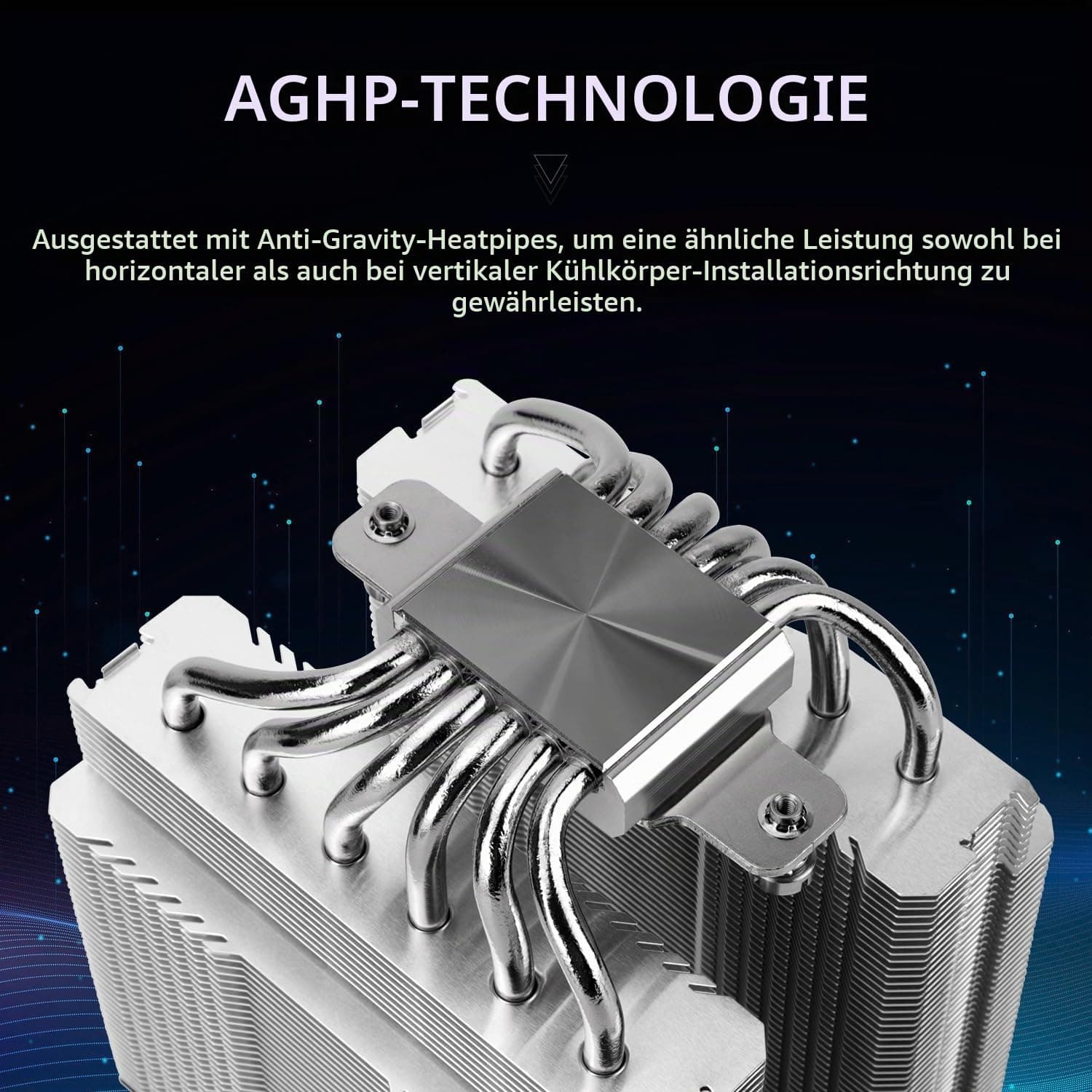 Thermalright Peerless Assassin 120 Black V3 CPU Luftkühler, 6 Heatpipes Kühlkörper Kühler mit zwei TL-P12 PWM Lüftern,Top Cover Design,für AM4/AM5, Intel LGA 1851/1700/115X/1200 Bild 3