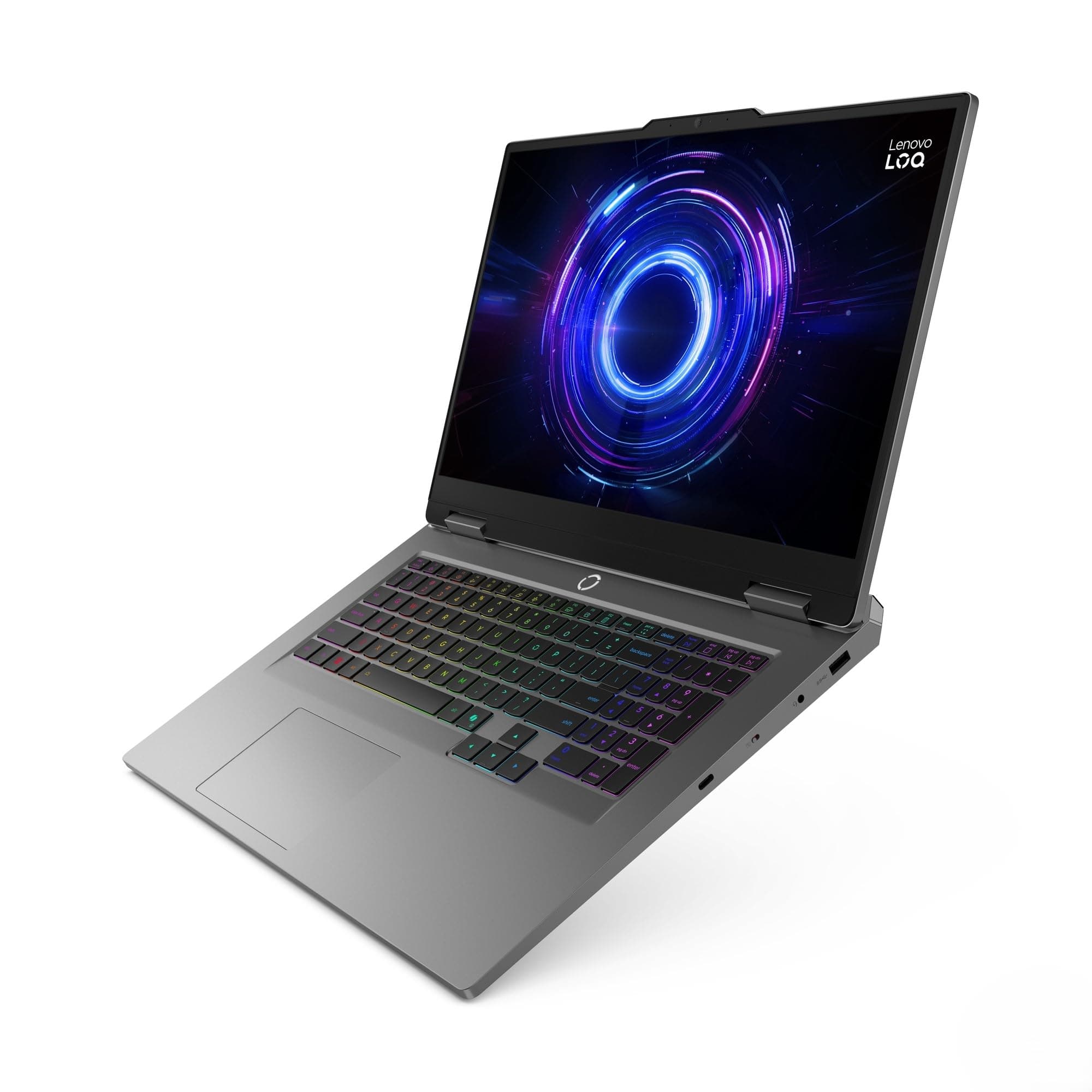 Lenovo LOQ Gaming AI Laptop | 17.3" Full HD 165Hz Display | NVIDIA GeForce RTX 5070 | Intel Core i7-14700HX | 16GB RAM | 1TB SSD | Win11 | QWERTZ | 24-Zonen-RGB-Tastatur | Grau | 3 Monate GamePass Bild 3