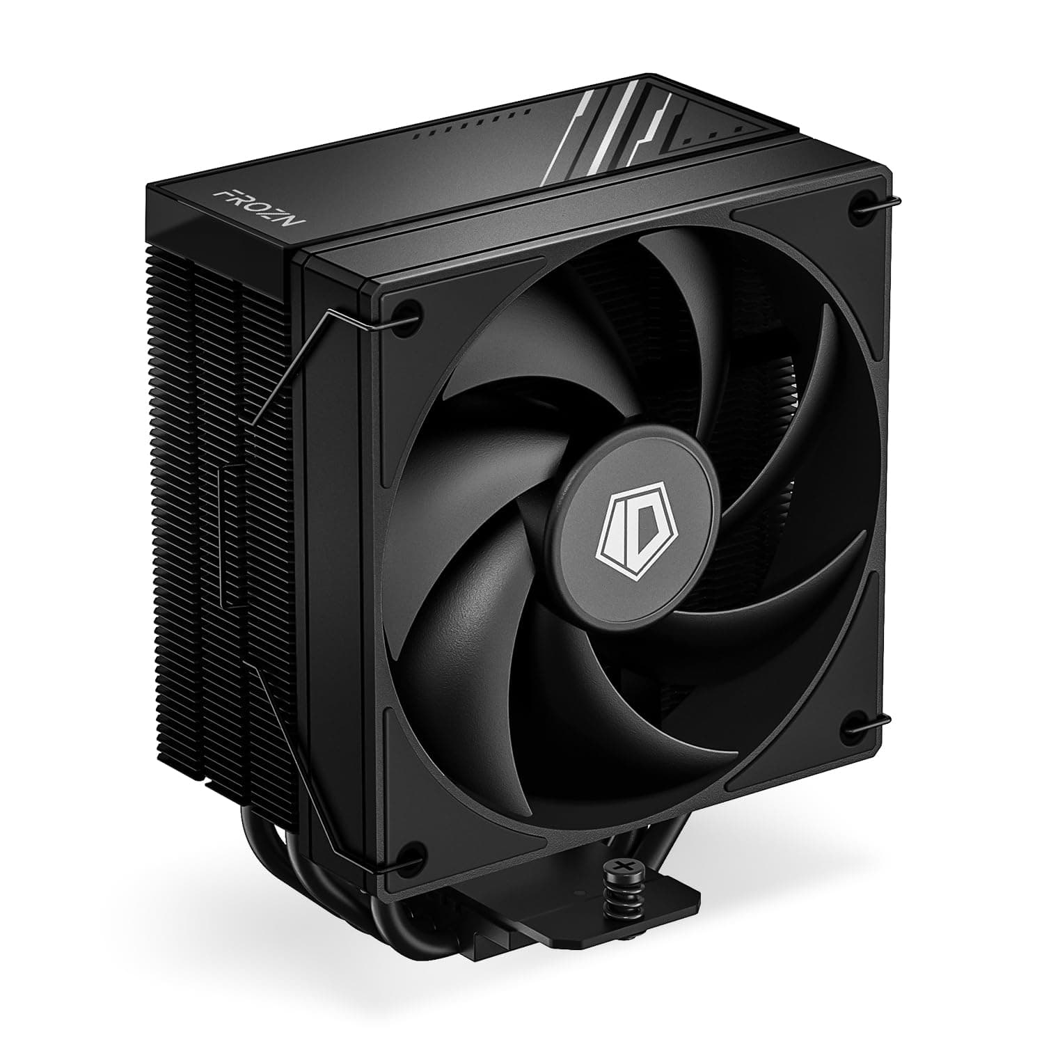 ID-COOLING FROZN A410 Black - Schwarzer Luft-CPU-Kühler, 4×Ф6mm Heatpipes, 120x120x25mm FDB-Lüfter, TDP 220W, kompatibel mit Intel LGA1700/1851/1200/115X und AMD AM4/AM5 (152 mm Höhe). Bild 2