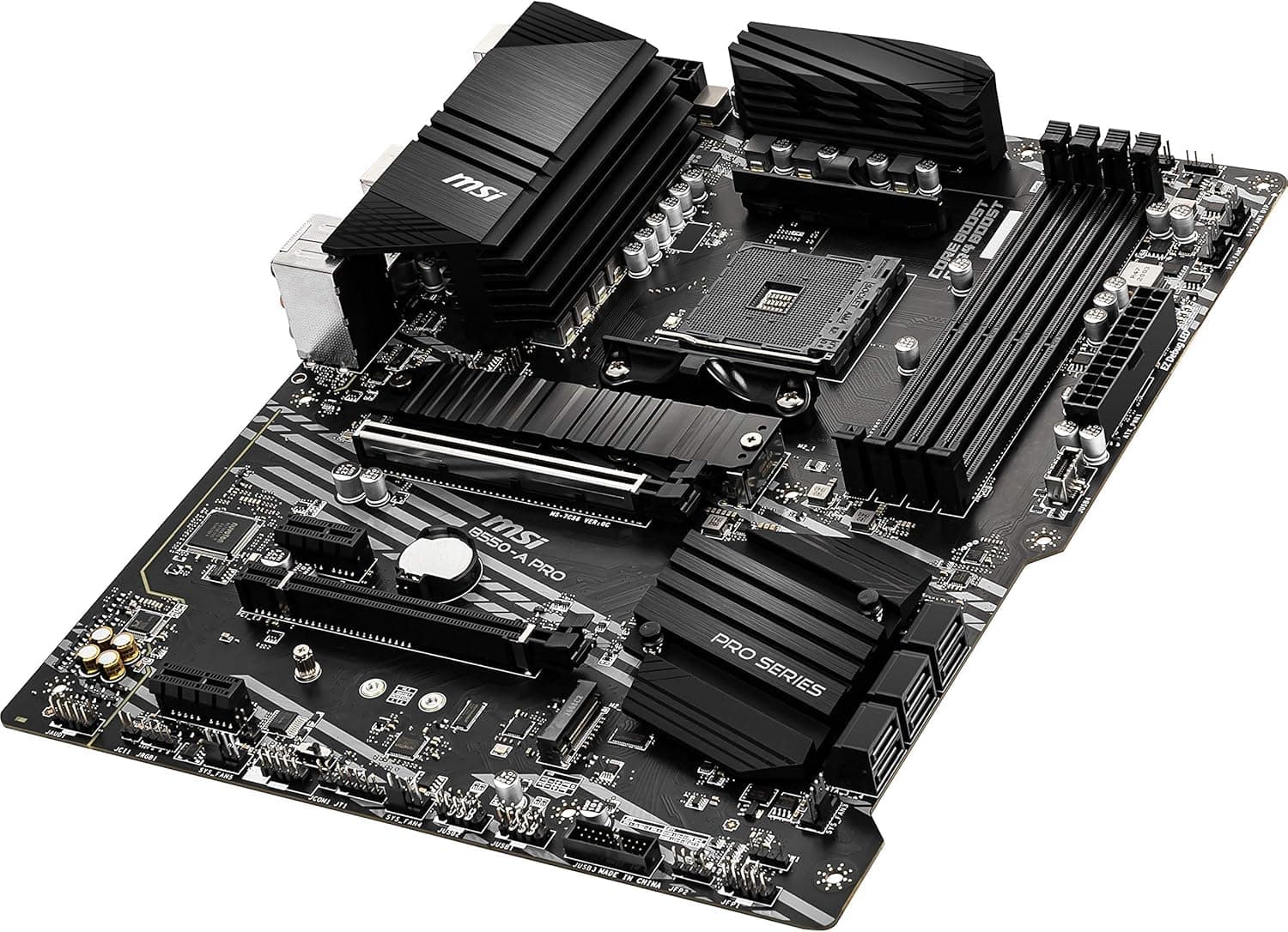 MSI B550-A PRO V1 ProSeries Motherboard (AMD Ryzen 5000, AM4, DDR4, PCIe 4.0, SATA 6Gb/s, M.2, USB 3.2 Gen 2, HDMI/DP, ATX) Bild 5