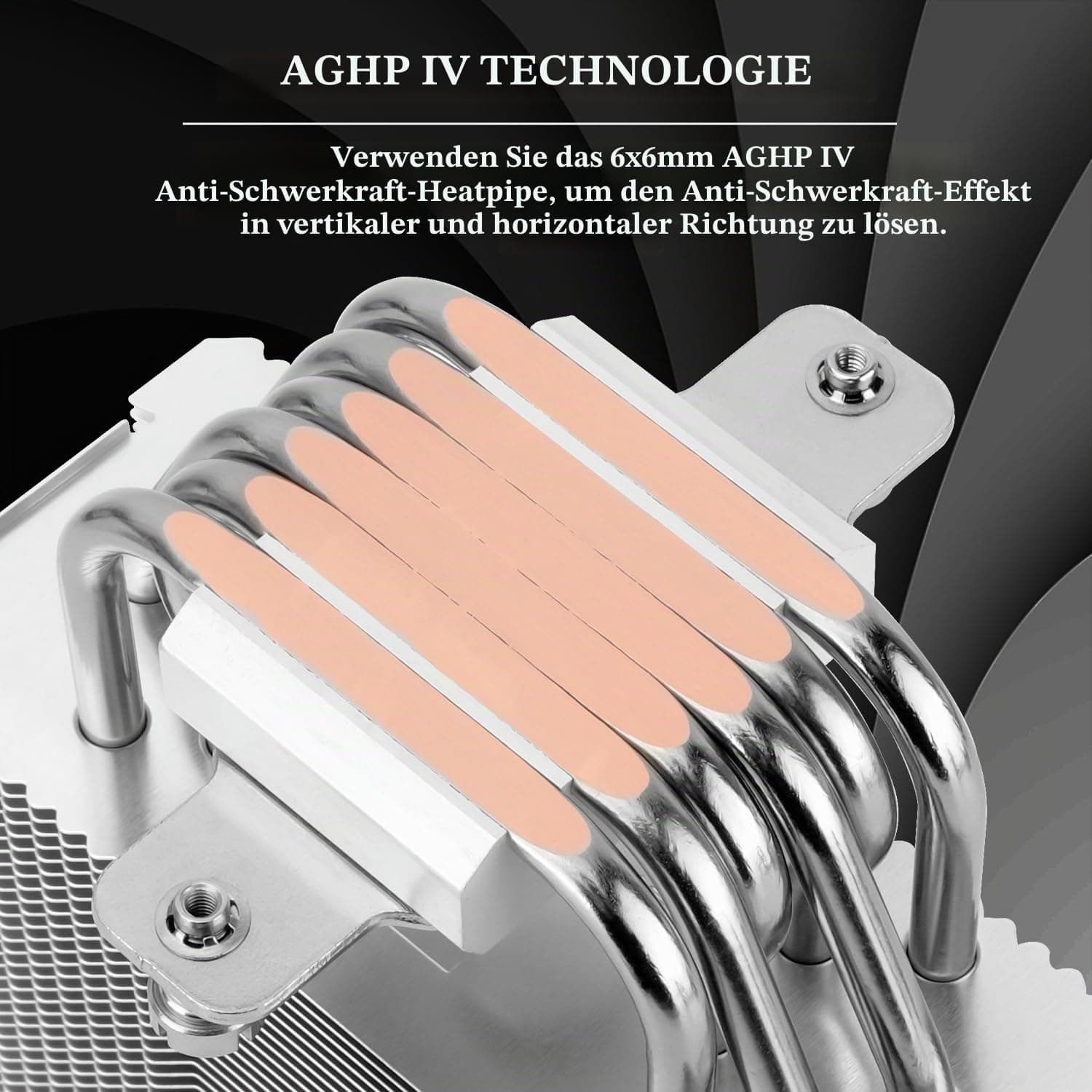 TR Burst Assassin 120 SE ARGB CPU Cooler, Höhe 148mm, 120mm PWM Lüfter mit 1550RPM Geschwindigkeit, 6 Heatpipes, für Intel 1700/1851/1150/1151/1200, AM4/AM5, PC Cooling, Schwarz Bild 3
