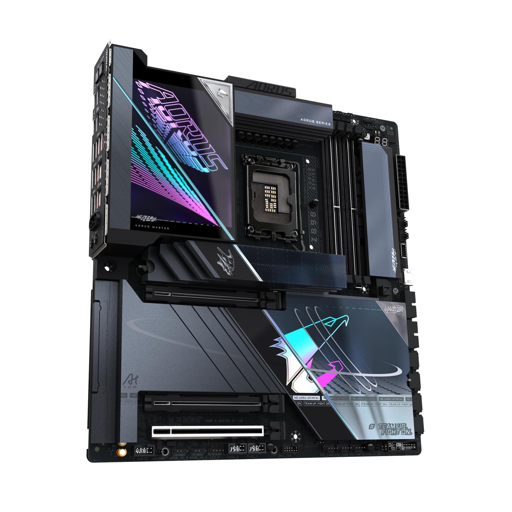 GIGABYTE Z890 AORUS Master AI TOP Motherboard - Unterstützt Intel Core Ultra (Serie 2) CPUs, 20+1+2 Phasen VRM, bis zu 9500MHz DDR5 (OC), PCIe 5.0 M.2, Wi-Fi 7, Thunderbolt 4 Bild 5