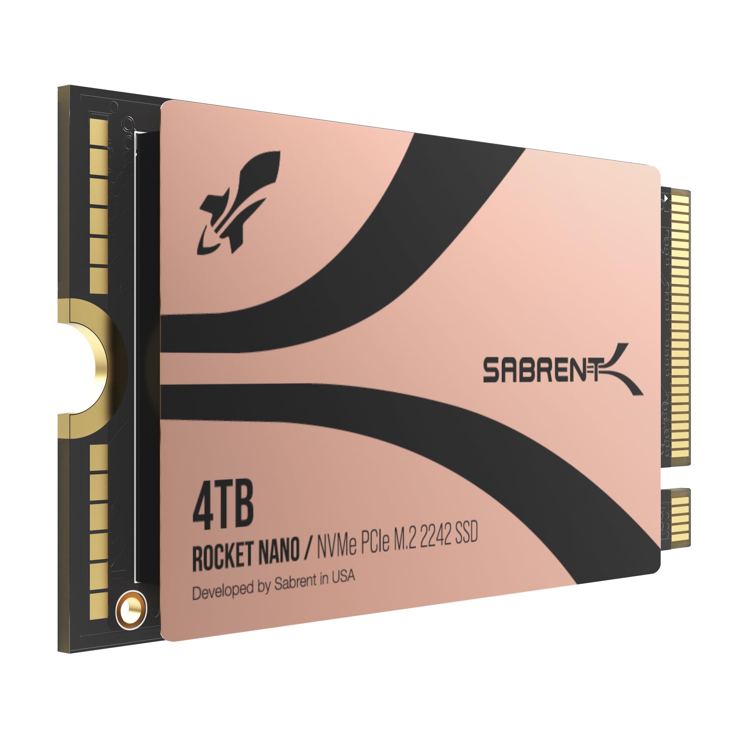 SABRENT Rocket 2242 4TB NVMe SSD, PCIe 4.0 x4 M.2 2242 Internes Solid State Drive, TLC NAND, bis zu 7300MB/s Lesen & 6400MB/s Schreiben, kompakte SSD für Laptops, Mini-PCs und Handgeräte (SB-2742-4TB) Bild 2