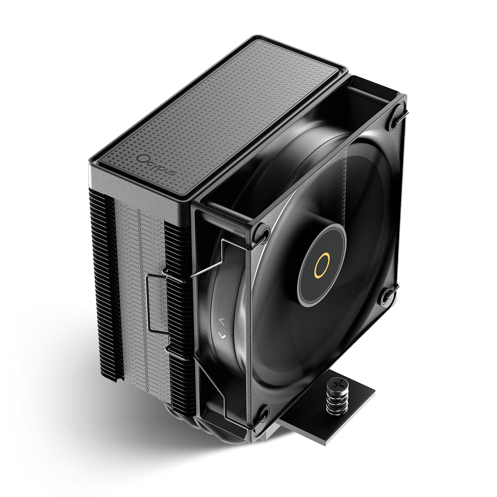 Gamma A40 BK CPU Kühler,100mm PWM Lüfter,133mm Höhe Single Tower Computer Kompakt CPU Luftkühler,4 Kupfer Direktkontakt Heatpipes,für Intel LGA 115X/1200/1700/1851 &AMD AM4/AM5 Bild 2