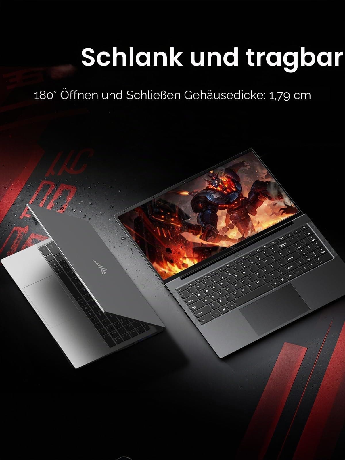ACEMAGIC Gaming Laptop Computer - 2025 Neueste 15.6 Zoll FHD Display Laptop mit Ryzen 7 5700U Prozessor bis zu 4.3GHz, 16GB Ram DDR4 512GB NVMe PCIe 3.0 SSD Gaming Notebook, Leichtgewicht 15.6 Zoll - Ryzen 7 5700U - 16 GB RAM + 512 GB SSD Bild 5