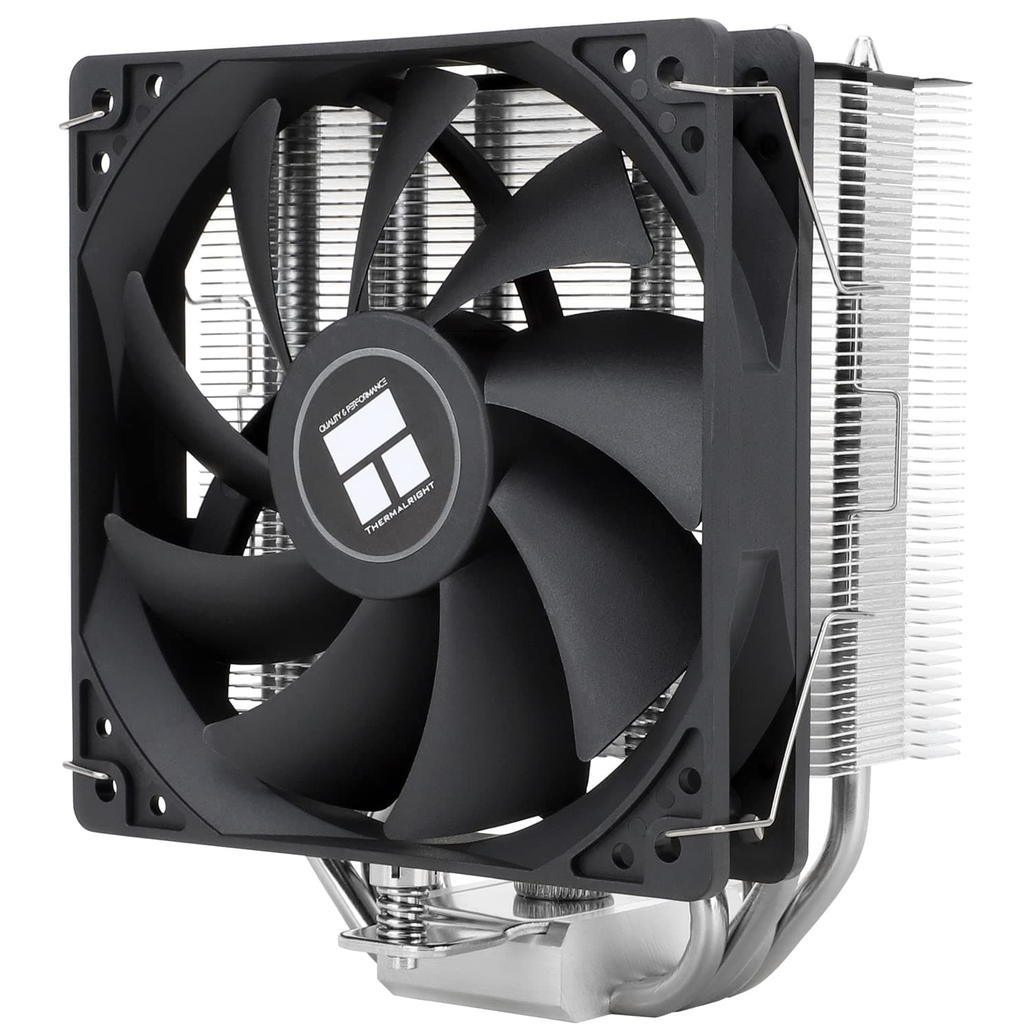 Thermalright TR AX120R SE CPU Kühler für AMD und Intel, Single Tower, 1550RPM, 4 Heatpipes PC Kühlung, Kompatibel mit AM4/AM5/LGA1851/1700/115X, 120mm Lüfter, 148mm Höhe Schwarz-AX120R SE Bild 3