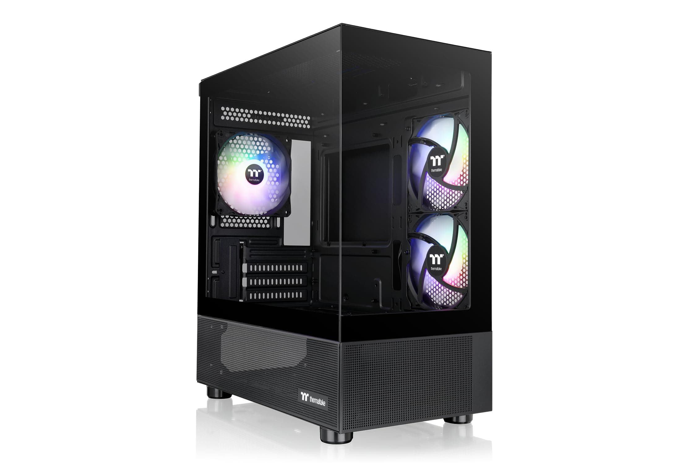 Thermaltake View 170 TG ARGB Black | Micro ATX PC-Gehäuse | Tempered Glass Panorama | 3X 120 mm Lüfter | Radiator bis 280 mm | GPU bis 340 mm | USB 3.0 View 170 Black