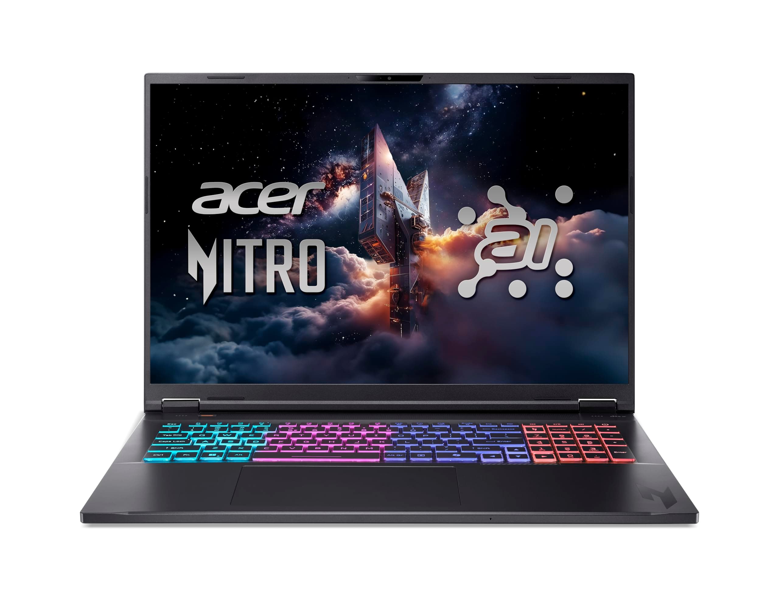 Acer, Nitro 18 AI, Gaming Laptop, 18 Zoll, WQXGA 165 Hz IPS Display, AMD Ryzen AI 9 365, 32 GB RAM, 2 TB SSD, NVIDIA GeForce RTX 5060, Windows 11 Home, Schwarz, AN18-61
