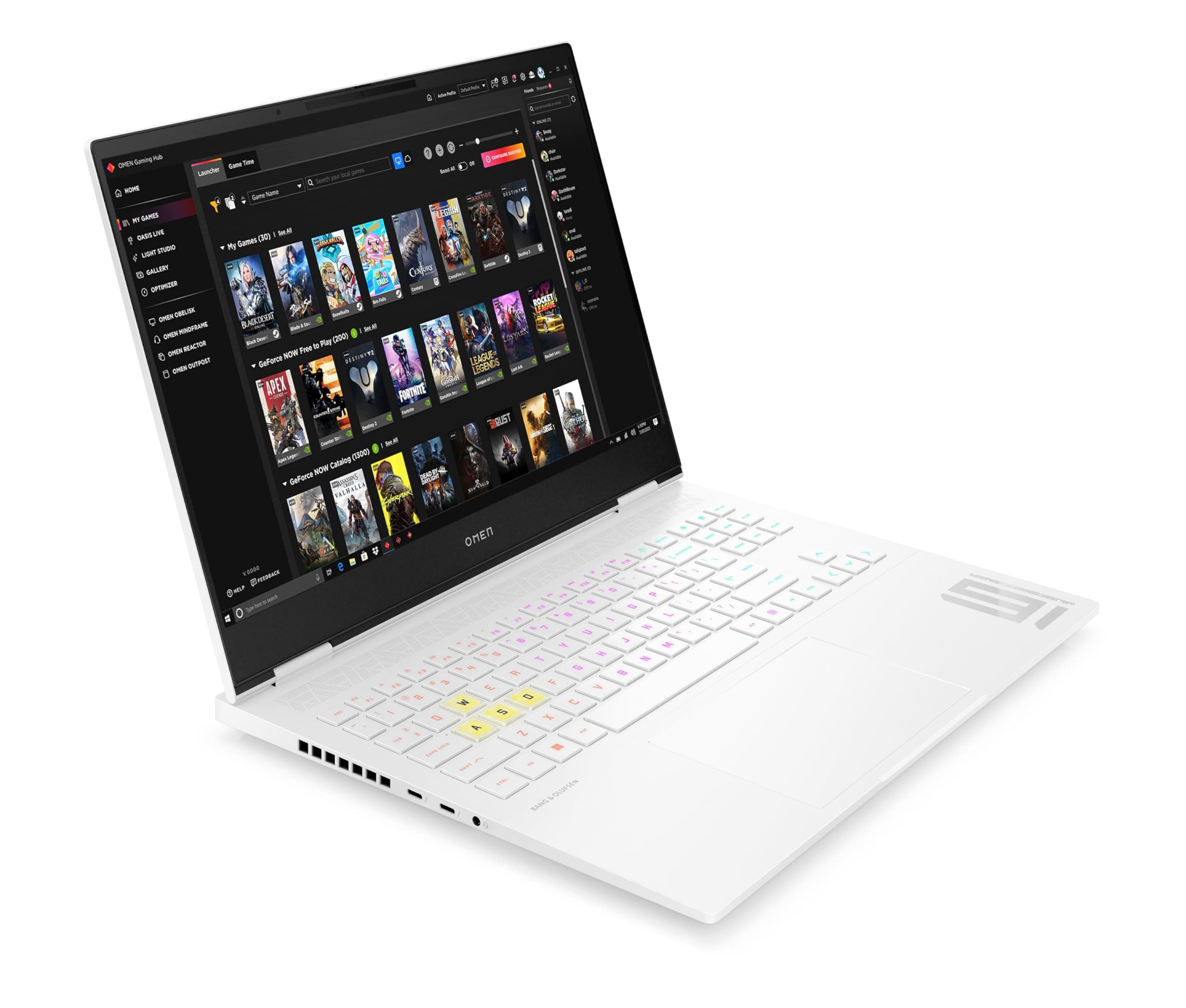 HP Omen Gaming Laptop | 16 Zoll WQXGA-240 Hz | Intel Core i7-14700HX | 32 GB DDR5 RAM | 1TB SSD | NVIDIA GeForce RTX 4060 (8GB) | QWERTZ | Windows 11 Home | Weiß Bild 7