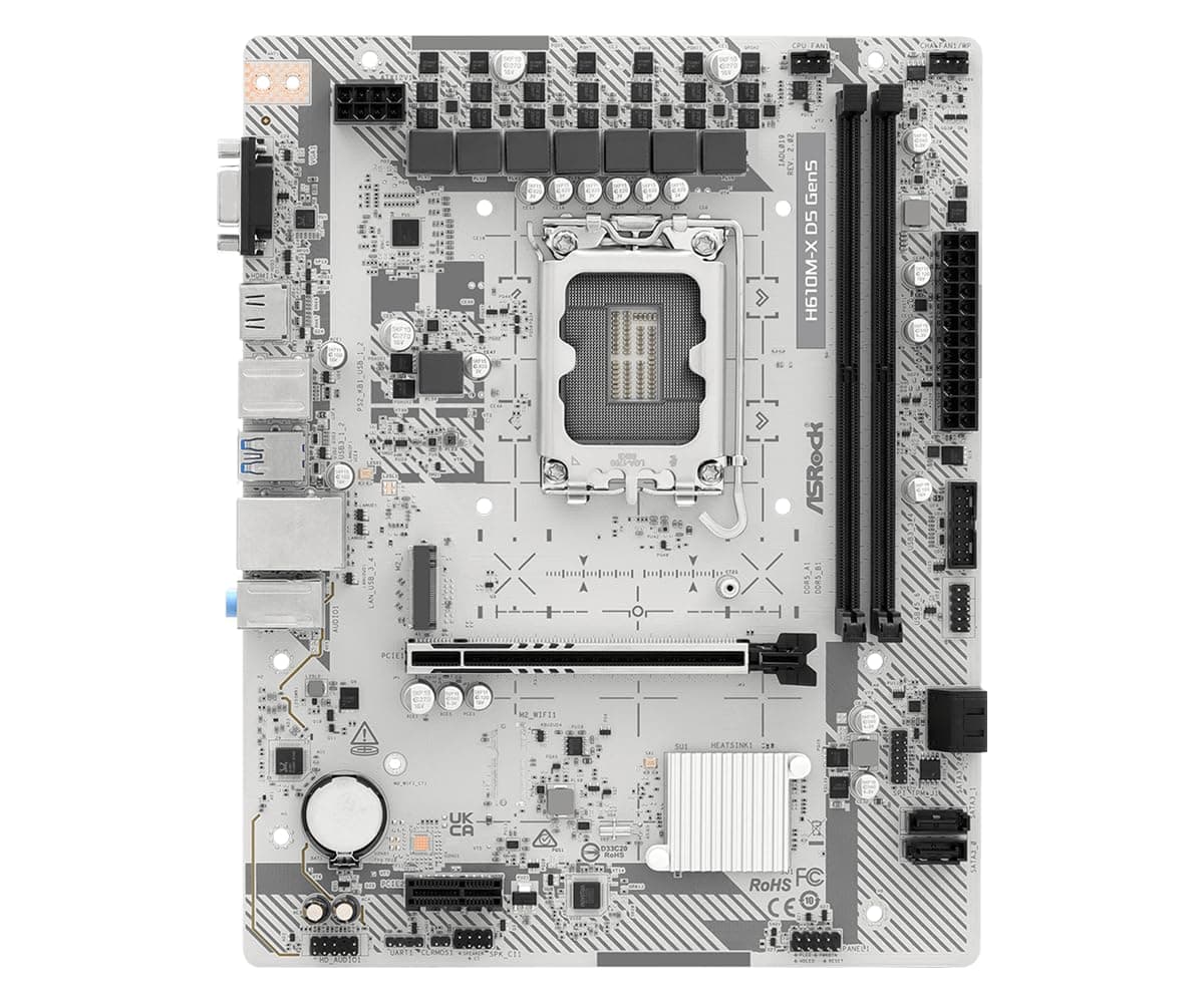 ASRock H610M-HDV/M.2 D5 Gen5 Mainboard (LGA1700, mATX, DDR5, PCIe 5.0) Bild 4