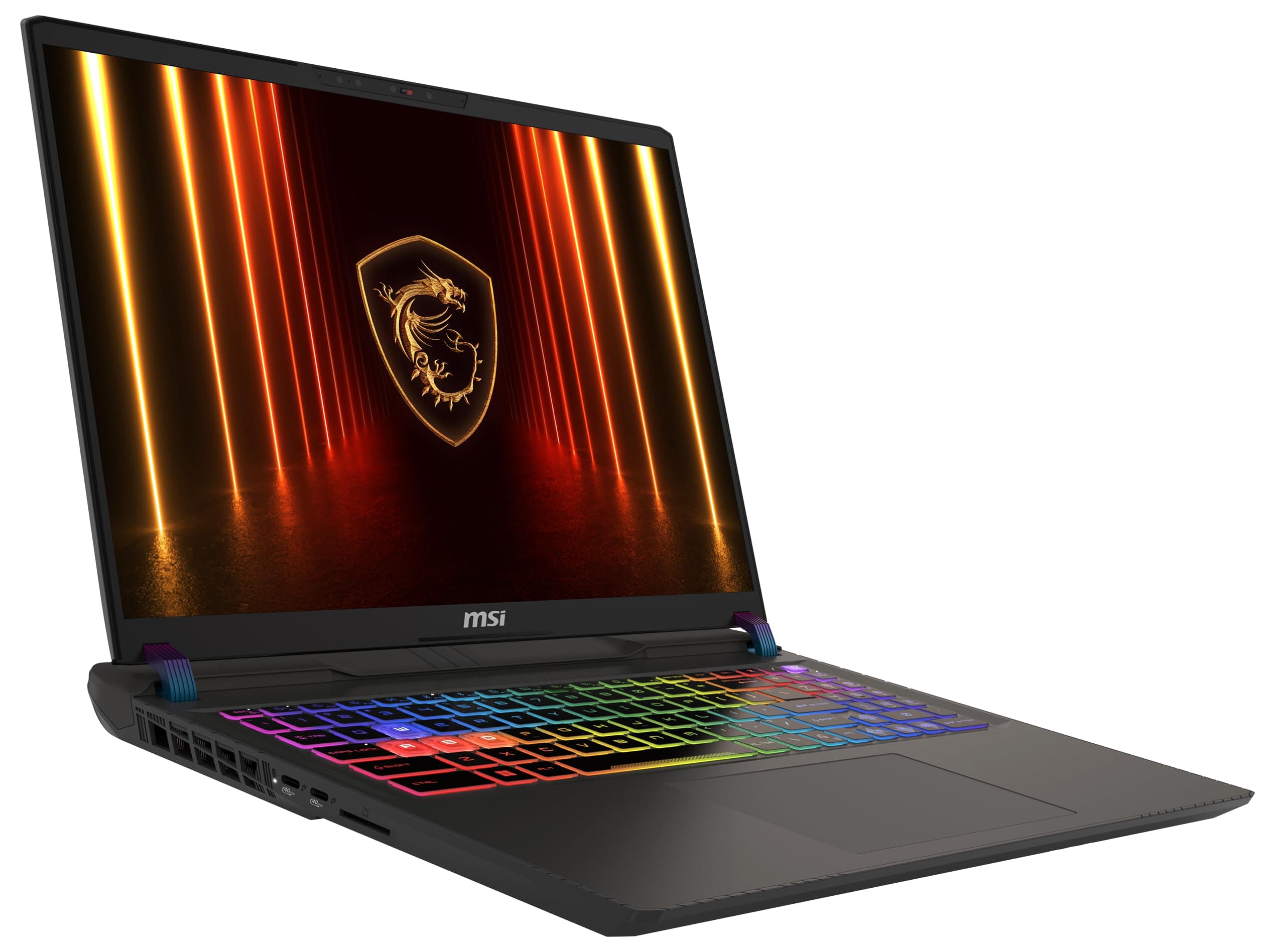 MSI Vector A16 HX, Gaming-Laptop, 16" QHD+ 240 Hz Display, AMD Ryzen 7 8840HX, NVIDIA GeForce RTX 5070 Ti, 16 GB DDR5, 1 TB SSD, Windows 11 Home, QWERTZ Tastatur, Cosmos Grau, A8WHG-018 AMD Ryzen™ 7 260 Processor RTX5070TI