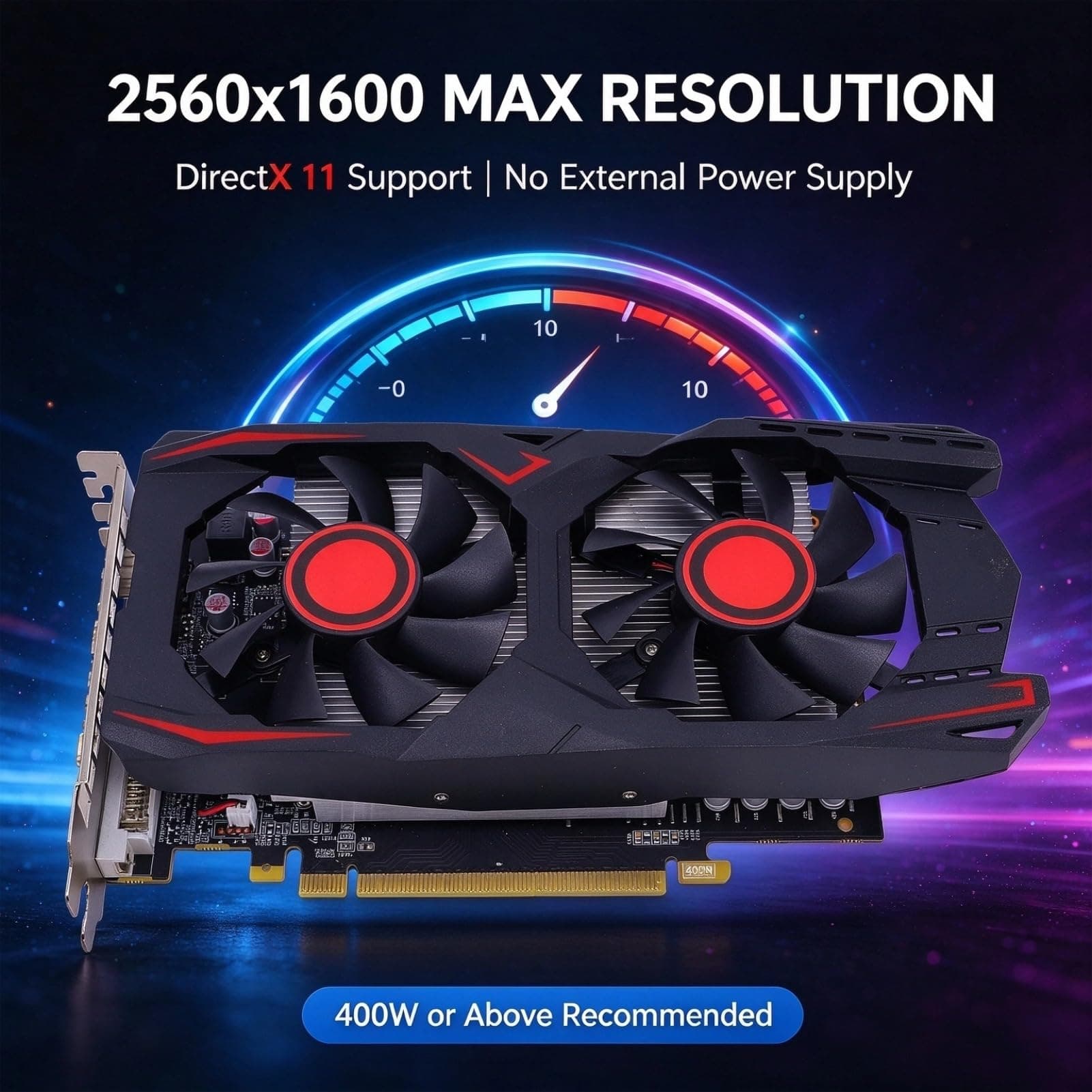 550 TI 6 GB GDDR5-Grafikkarte, 192 BIT Speicherbreite, 783 MHz Kernfrequenz, Doppellüfter, Effiziente und Leise Kühlung für Gaming-Arbeit und Videobearbeitung Bild 6