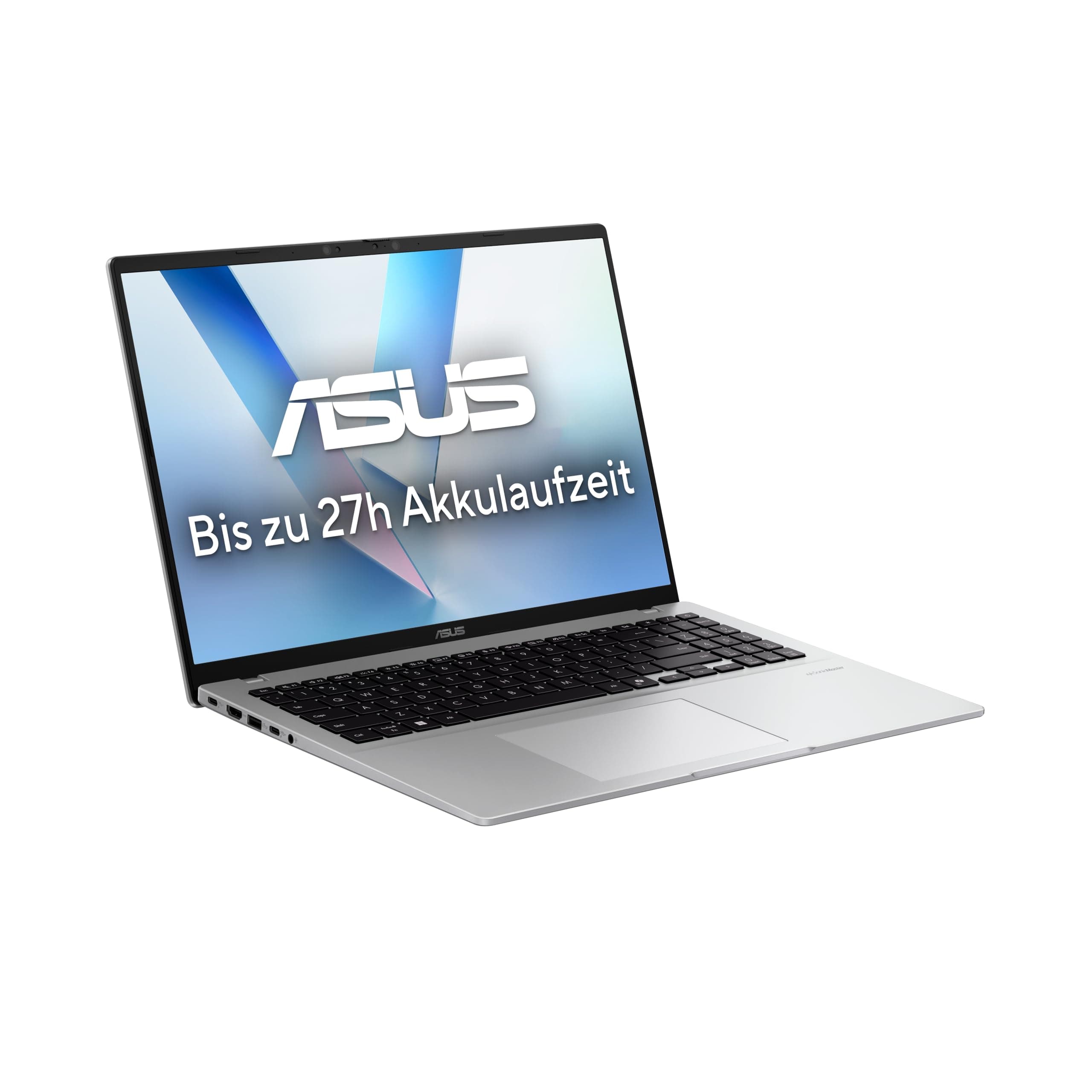 ASUS Vivobook 16 X1607QA Laptop, Snapdragon X X1-26-100, 16 Zoll WUXGA IPS Display, 16GB RAM, 512GB SSD, QC Adreno GPU, Win11 Home, Cool Silver (AC Adapter Sold Separately) Snapdragon X X1-26-100 16GB RAM / 512GB SSD 16" Bild 4