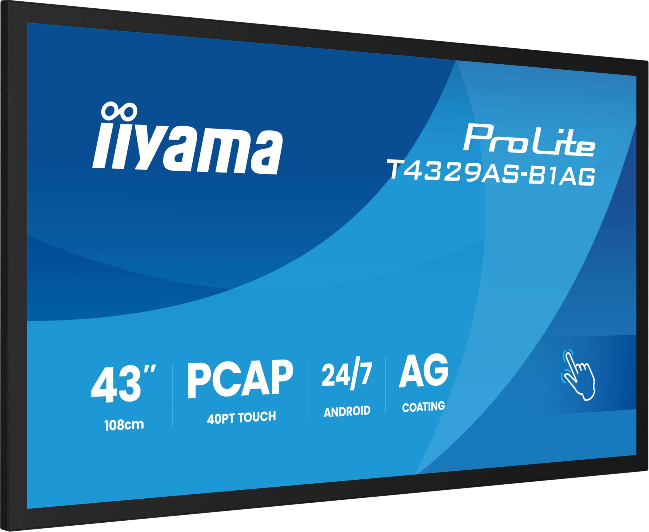 iiyama Prolite T4329AS-B1AG interaktives 43' All-in-One PCAP-Display für intelligente Räume für die Zusammenarbeit