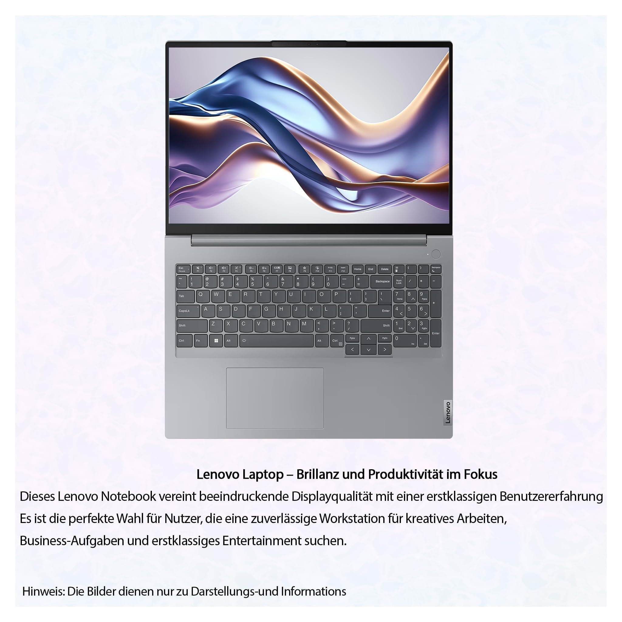 Lenovo ThinkBook 16 Gen 6 Business Laptop, Core i7-13700H, 64 GB DDR5 RAM, 1 TB PCIe SSD, 16" WUXGA (1920x1200) Display, Intel Iris Xe Graphics, Deutsches Tastatur-Layout, W11 Pro, Arctic Grey 64 GB RAM | 1 TB SSD Windows 11 Pro Bild 6