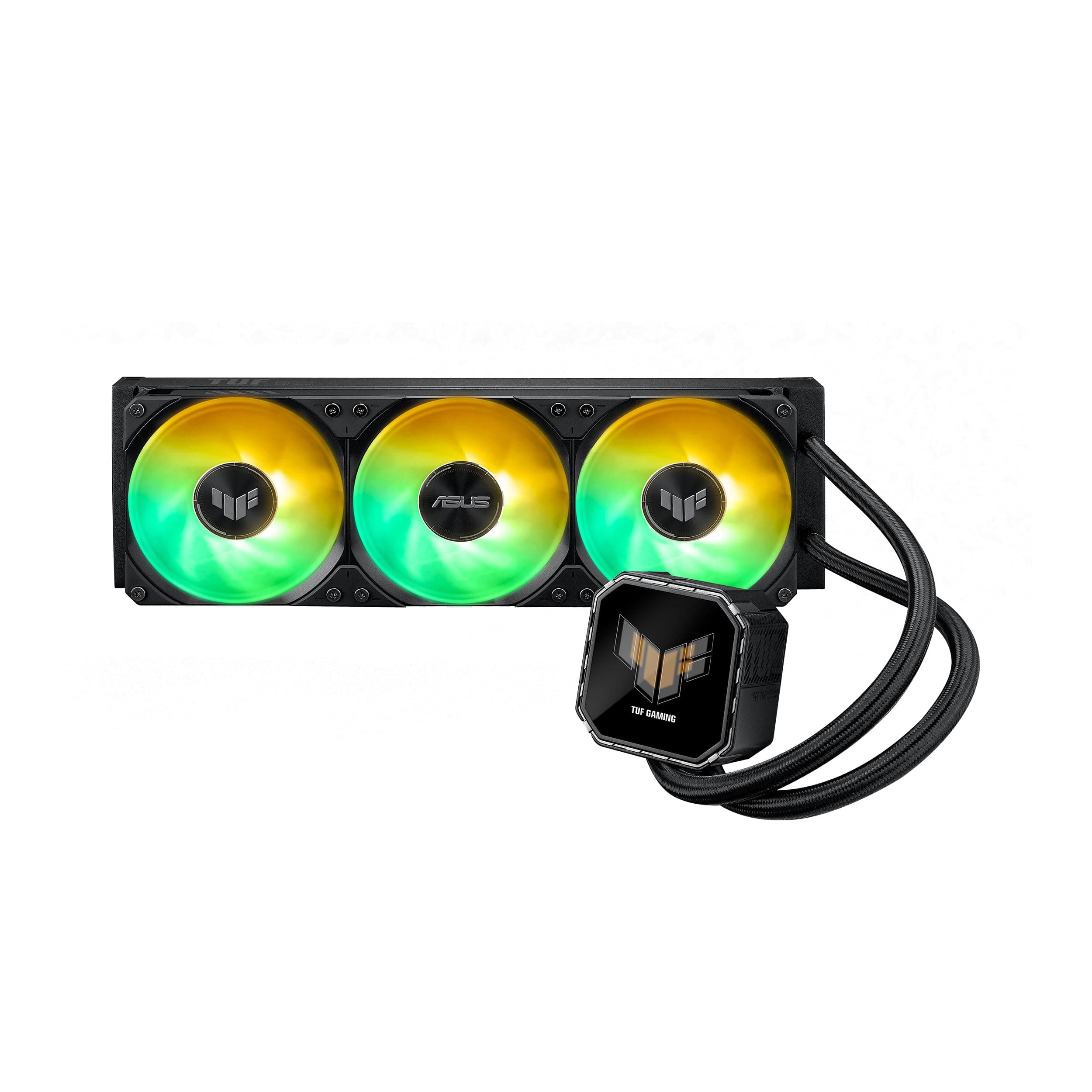 ASUS TUF Gaming LC III 360 ARGB All-in-One-Flüssig-CPU Wasserkühlung (Drei vorinstallierte Lüfter, 2,8 IPS-LCD für GIF-Dateien und MP4 Bild 2