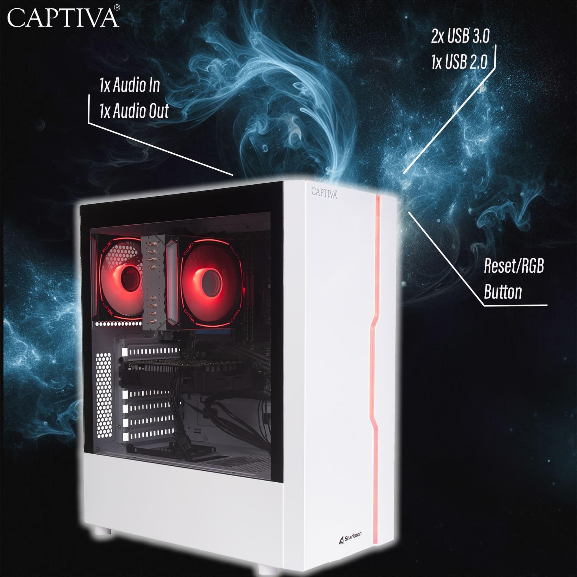 Captiva Gaming PC Bundle R93-482|R5 7500F|16GB DDR5|RTX 5060|1 TB|23.80"|Win11 Windows 11 Home 1000.0 GB 16.0 GB Bild 6