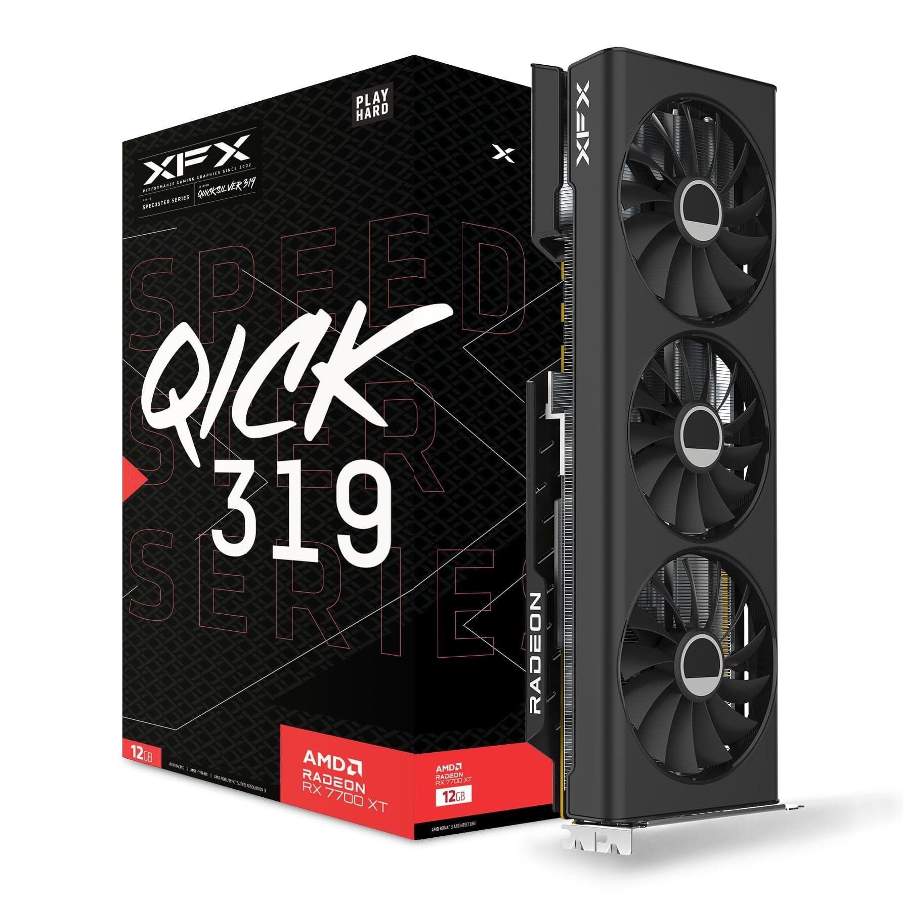 XFX Speedster Qick 319 Radeon RX 7700 XT Black Edition 12GB Bild 2