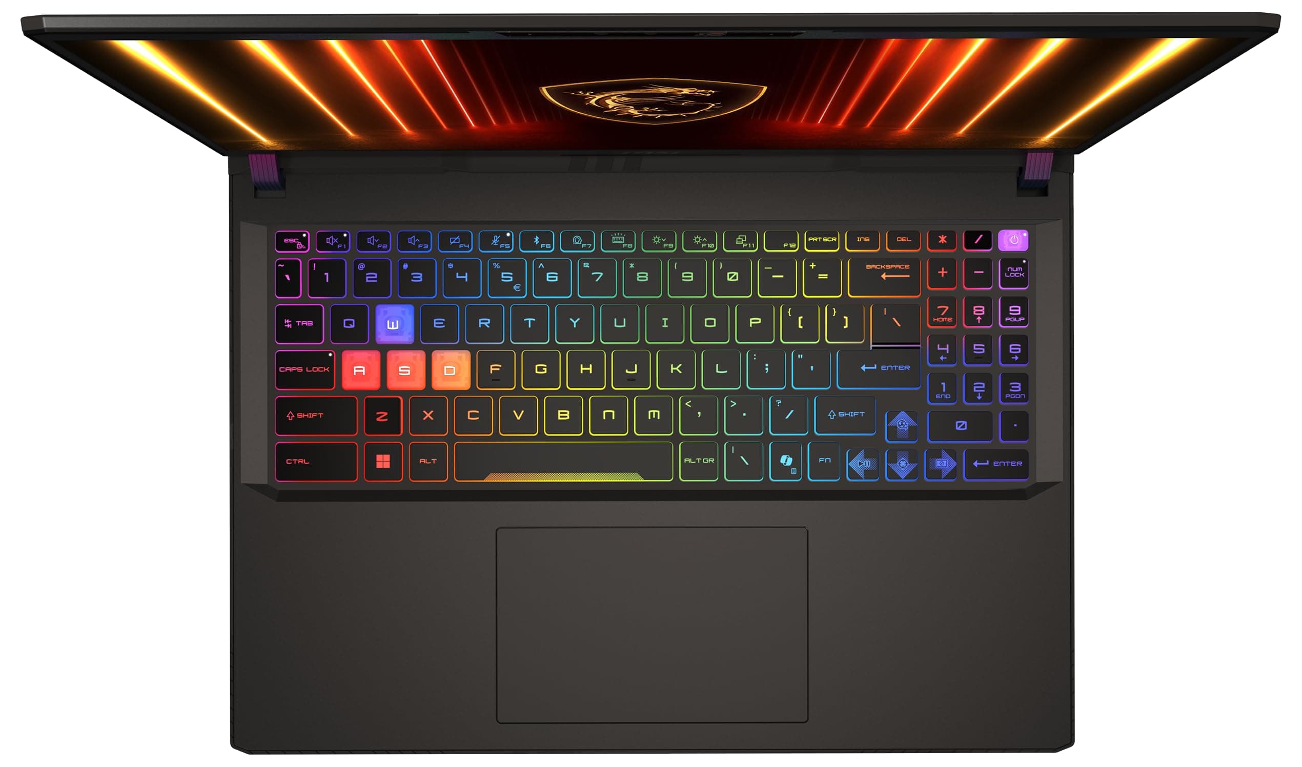 MSI Vector A16 HX, Gaming-Laptop, 16" QHD+ 240 Hz Display, AMD Ryzen 7 8840HX, NVIDIA GeForce RTX 5070 Ti, 16 GB DDR5, 1 TB SSD, Windows 11 Home, QWERTZ Tastatur, Cosmos Grau, A8WHG-018 AMD Ryzen™ 7 260 Processor RTX5070TI Bild 4