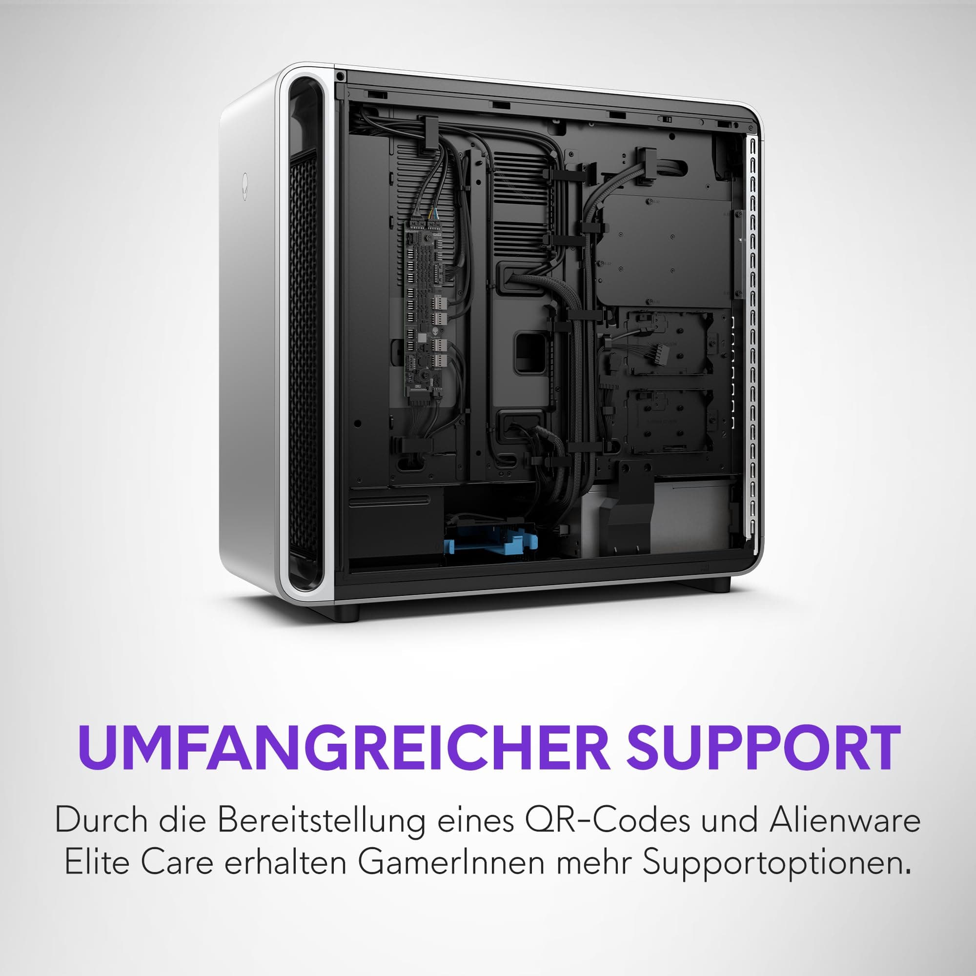 Alienware Area-51 Gaming Desktop - Intel Core Ultra 9 Series 2, Nvidia GeForce RTX 5080, 32GB RAM, 2TB SSD, Liquid-Cooled CPU, Windows 11 Home, AlienFX - Lunar Silver Intel Core Ultra 9 285K 32 GB 2 TB NVIDIA RTX 5080 Bild 7