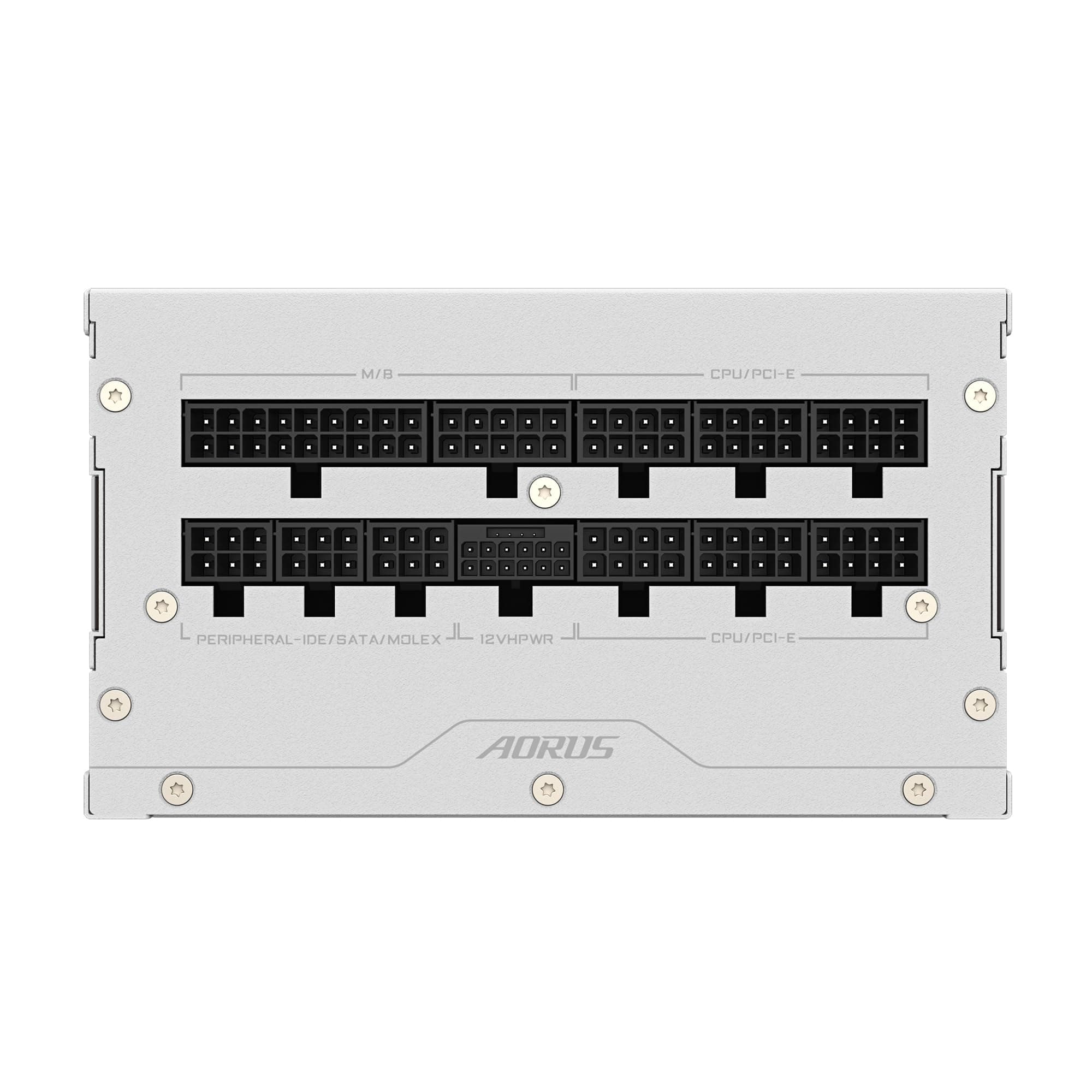 GIGABYTE AORUS Elite P1000W Ice Netzteil - PCIe 5.0, 80 Plus Platinum, Vollmodulares Design, 120mm Lüfter, ATX 3.0-kompatibel, EU-Stecker Bild 5