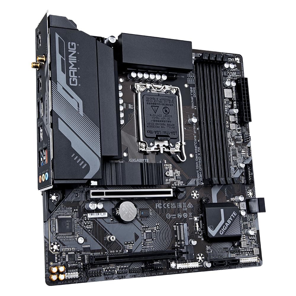 GIGABYTE B760M Gaming X AX Mainboard – Unterstützt Intel Core 14. Gen CPUs, 8+1+1 Phasen VRM, bis zu 7600 MHz DDR5, 2xPCIe 4.0 M.2, Wi-Fi 6E, 2.5GbE LAN, USB 3.2 Gen 2 Bild 5