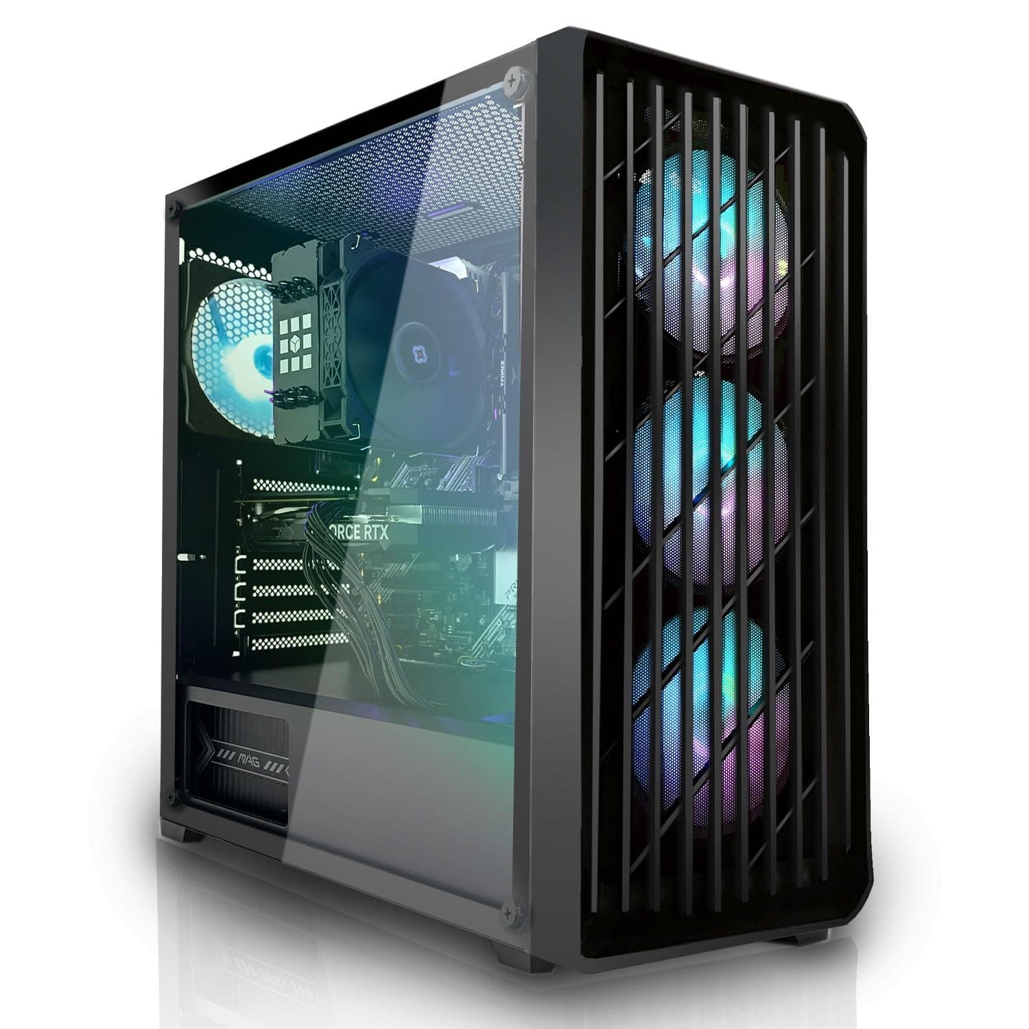 SYSTEMTREFF Gaming PC AMD Ryzen 7 5800X 8x4.7GHz | Nvidia RTX 5060 Ti 16GB DX12 | 1TB M.2 NVMe | 32GB DDR4 RAM | Windows 11 | WLAN Desktop Computer Rechner für Gamer, Zocker & Streamer