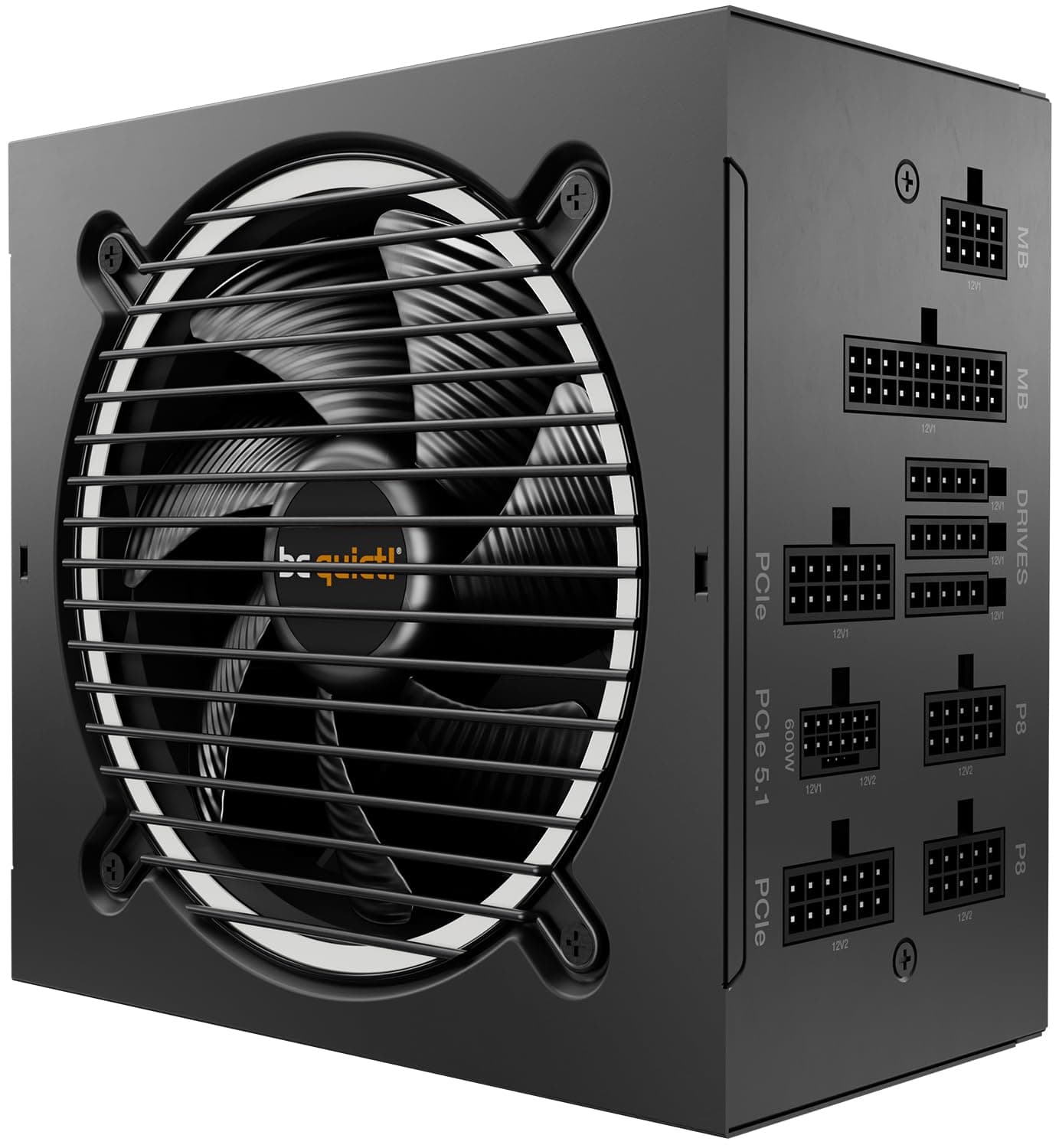 be quiet! Pure Power 12 M 1200W, ATX 3.1 und PCIe 5.1 kompatibel, 80 Plus Gold, modulares Netzteil, 12V-2x6-Kabel inkludiert, 120mm be quiet! Lüfter, BN346 Bild 2