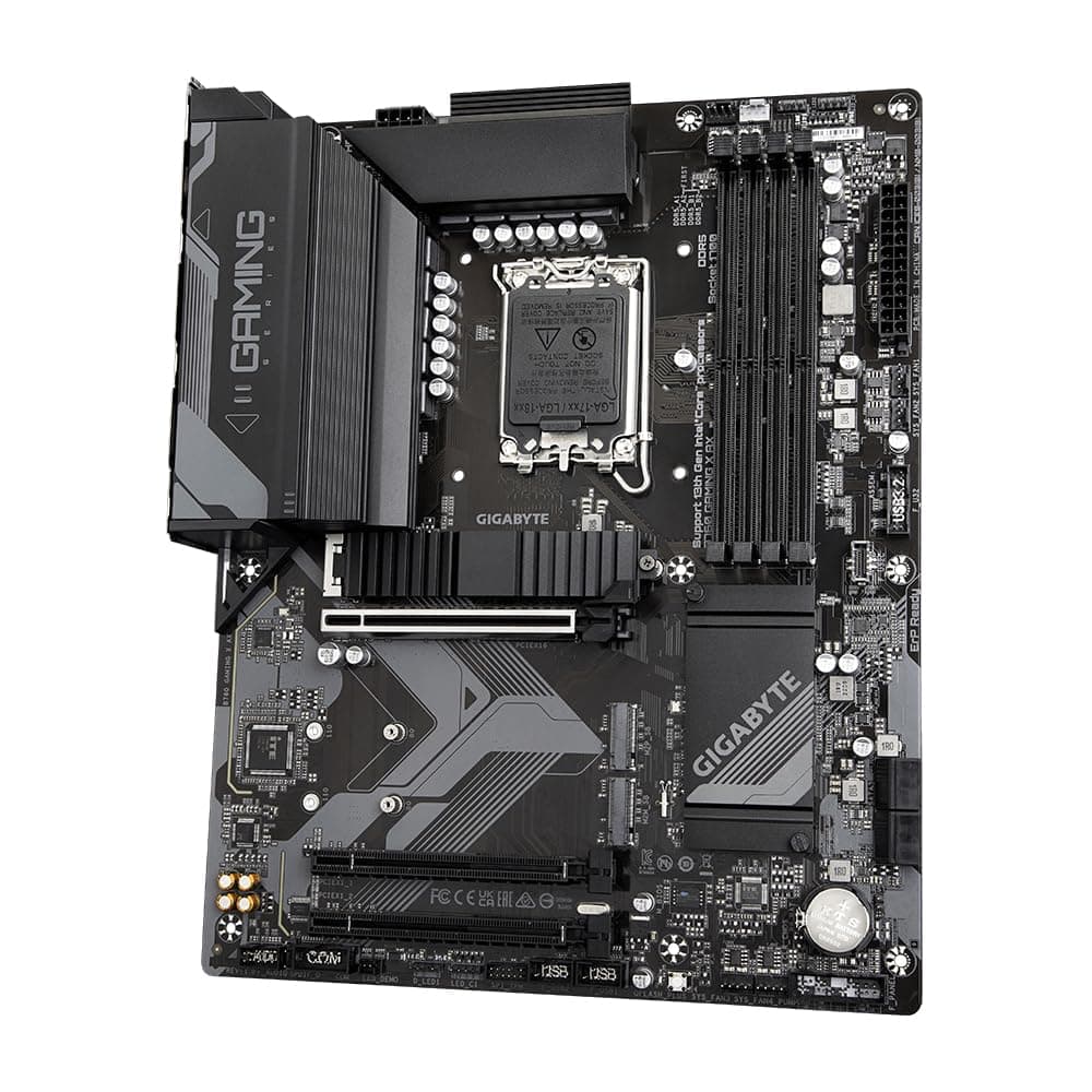 GIGABYTE B760 Gaming X AX Mainboard - Unterstützt Intel Core Prozessoren der 14. Generation, 8+1+1 Phasen digitales VRM, bis zu 7600MHz DDR5 (OC), 3X PCIe 4.0 M.2, Wi-Fi 6E, 2.5GbE LAN, USB 3.2 Gen 2 Bild 7