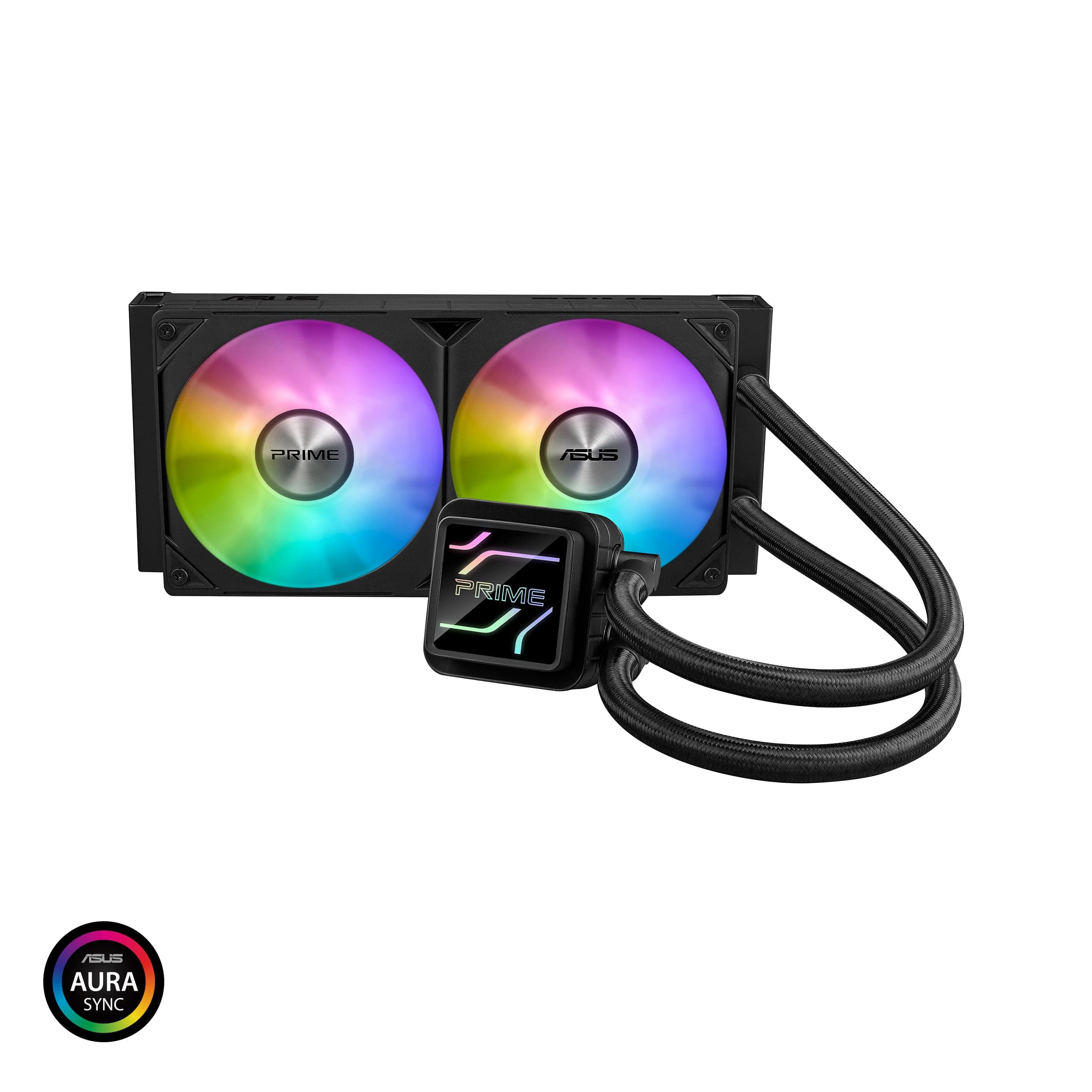ASUS Prime LC 240 ARGB All-in-One-Flüssig-CPU-Wasserkühlung (zwei ARGB Lüfter, anpassbarer Infinity-Spiegel, 400 mm Schläuche, CPU-Sockel Intel LGA 1851, 1700, 1200, 115X, AMD AM5, AM5 Bild 3