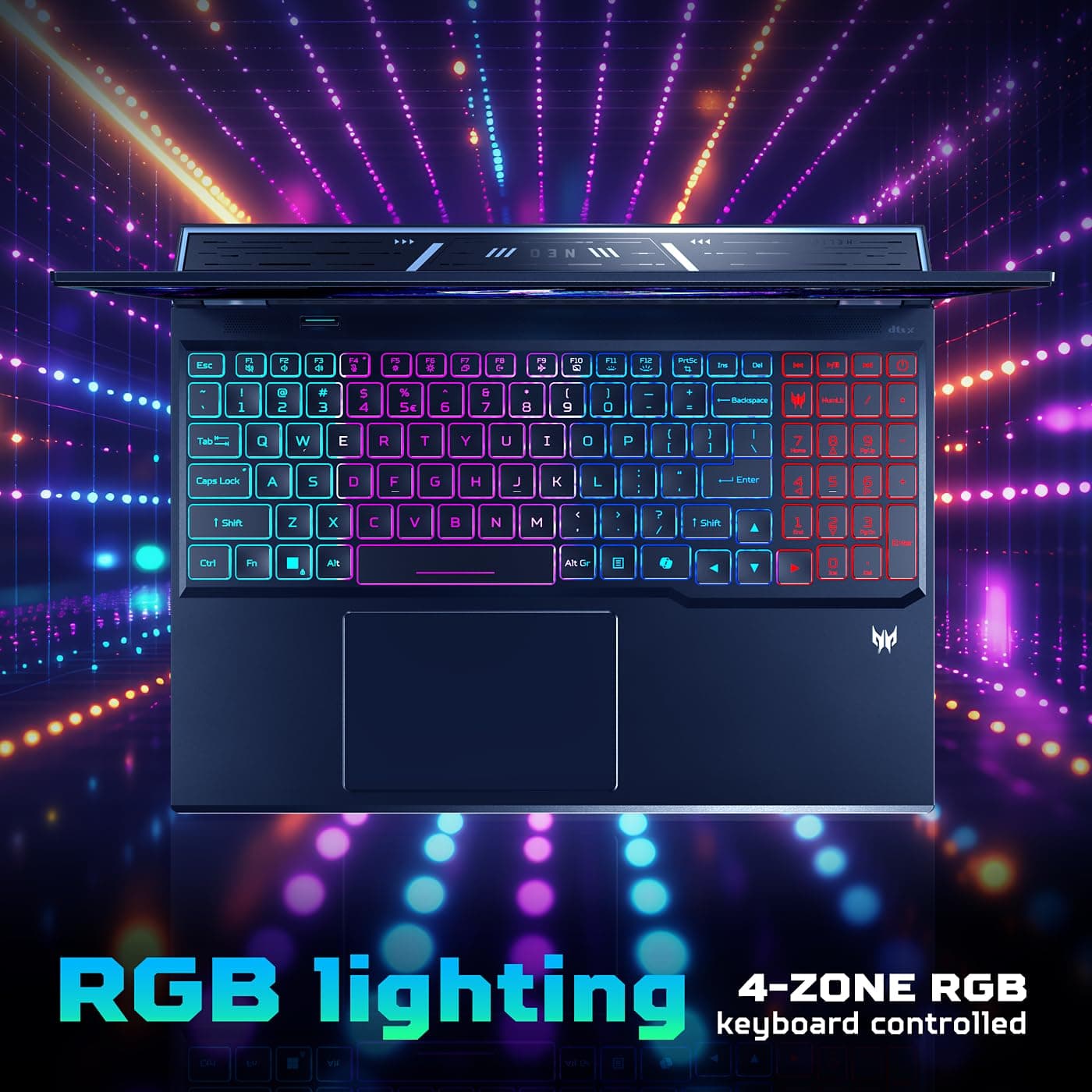 Acer Predator Helios Neo 40.6 cm WQXGA 240Hz AI Gaming Laptop Intel Core Ultra 9 275HX 16GB RAM 1TB SSD NVIDIA GeForce RTX 5070Ti Graphics Abyssal Black Bild 8