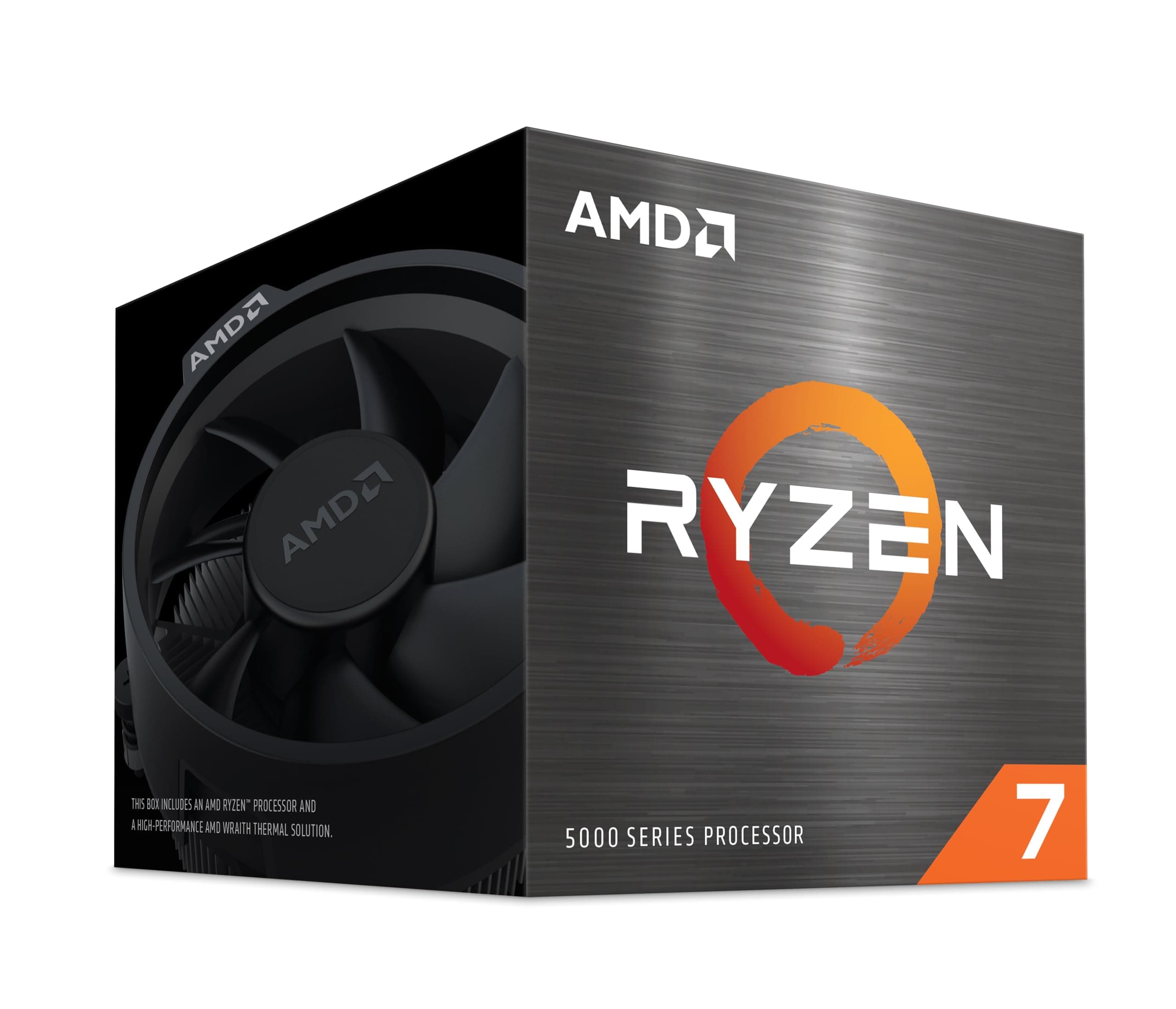 AMD Ryzen 7 5700 Prozessor (8 Kerne/16 Threads, 65W TDP, AM4 Sockel, Cache 20MB, Bis zu 4.6 GHz Frequenz Boost, Wraith Spire Kühler)