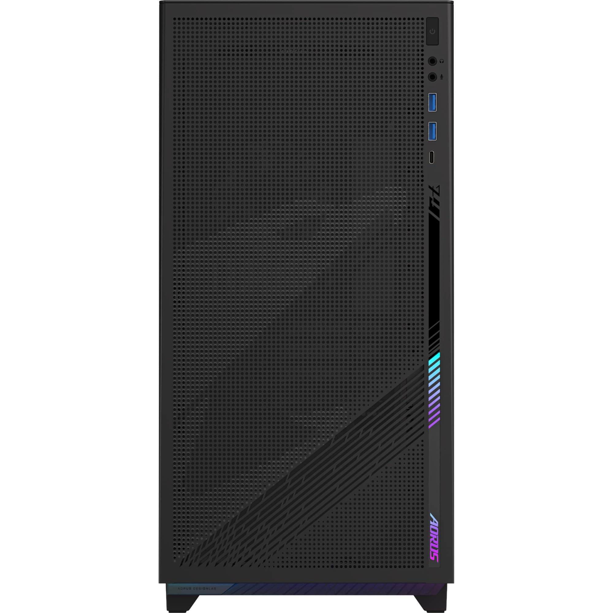 Aorus C400 Glas-Mittelturm-Gehäuse, Schwarz Bild 8