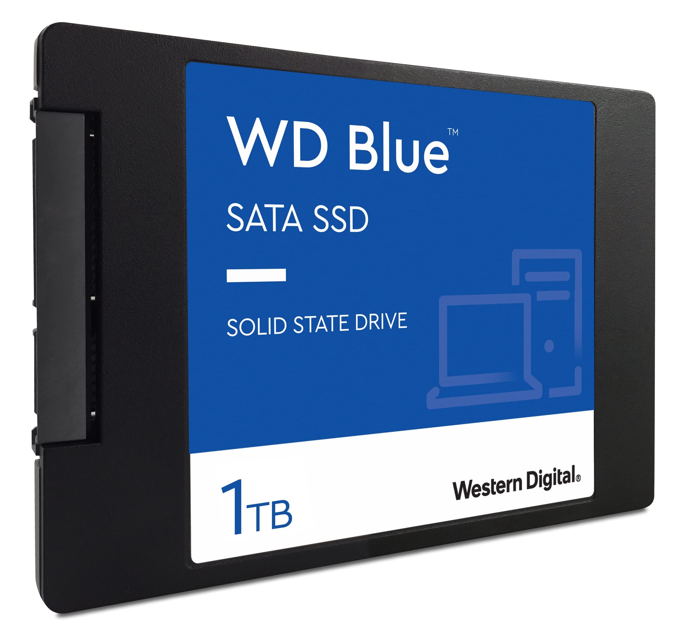 WD Blue SATA SSD 1 TB, 2,5 Zoll (interne SSD, hohe Zuverlässigkeit, Lesevorgänge bis zu 560 MB/s, Schreibvorgänge bis zu 530 MB/s, stoßsicher und WD F.I.T. Lab-zertifiziert) 1 TB 2,5" SATA SATA SSD Bild 5