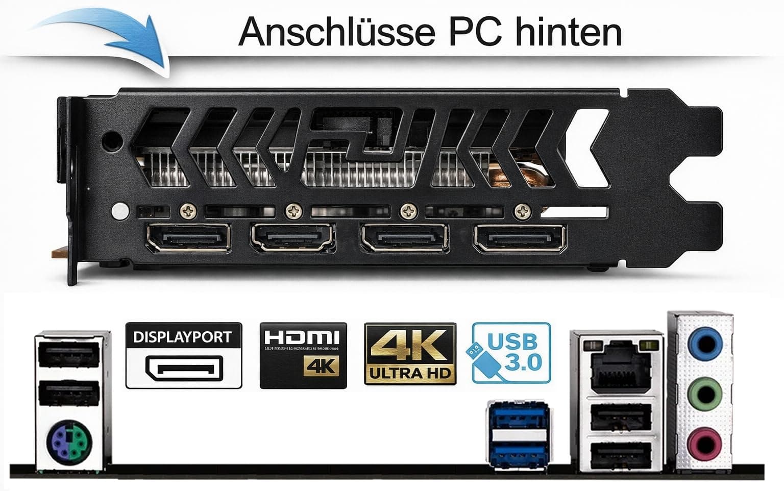 shinobee Gaming PC Intel Core i7 4790S (8 Threads, 4 GHz) - 32 GB - 1 TB SSD - GeForce GTX 1070 8 GB GDDR5 - Windows 11 Prof - WLAN - Gamer #8427 Core i7 - 32 GB RAM - 1TB SSD - GTX 1070 8GB Intel Core i7 Bild 8