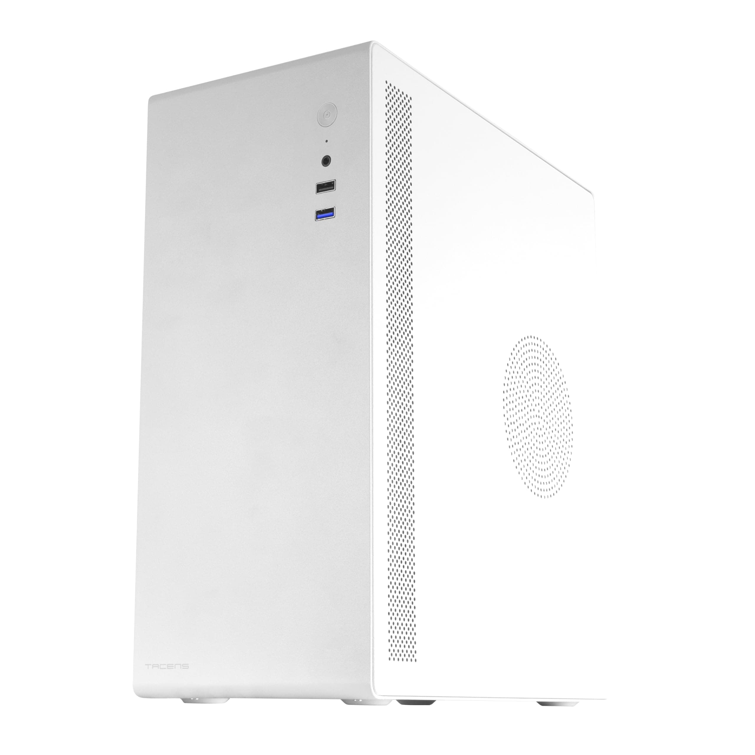 Mars Gaming Tacens NOVAX, Ultra-kompaktes Micro-ATX PC-Gehäuse, Ultra-Robustes Ganzmetall-Design, 1x 80mm Lüfter Hinten, Mini-Tower-Gehäuse mit Großer Interner Kapazität, Weiß 2NOVAXW Bild 3