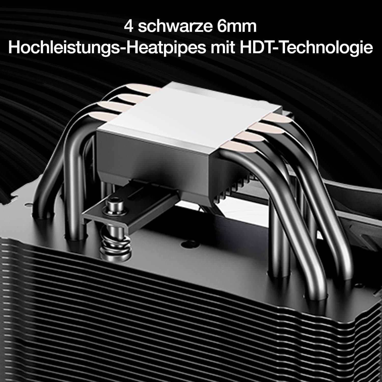 be quiet! Pure Rock 3 LX Luftkühler, sehr hohe Kühlleistung, 4 Hochleistungs-Heatpipes mit HDT-Technologie, Light Wings LX 120mm PWM- Lüfter, ARGB-Beleuchtung, vorinstallierte Montagebrücke Bild 7