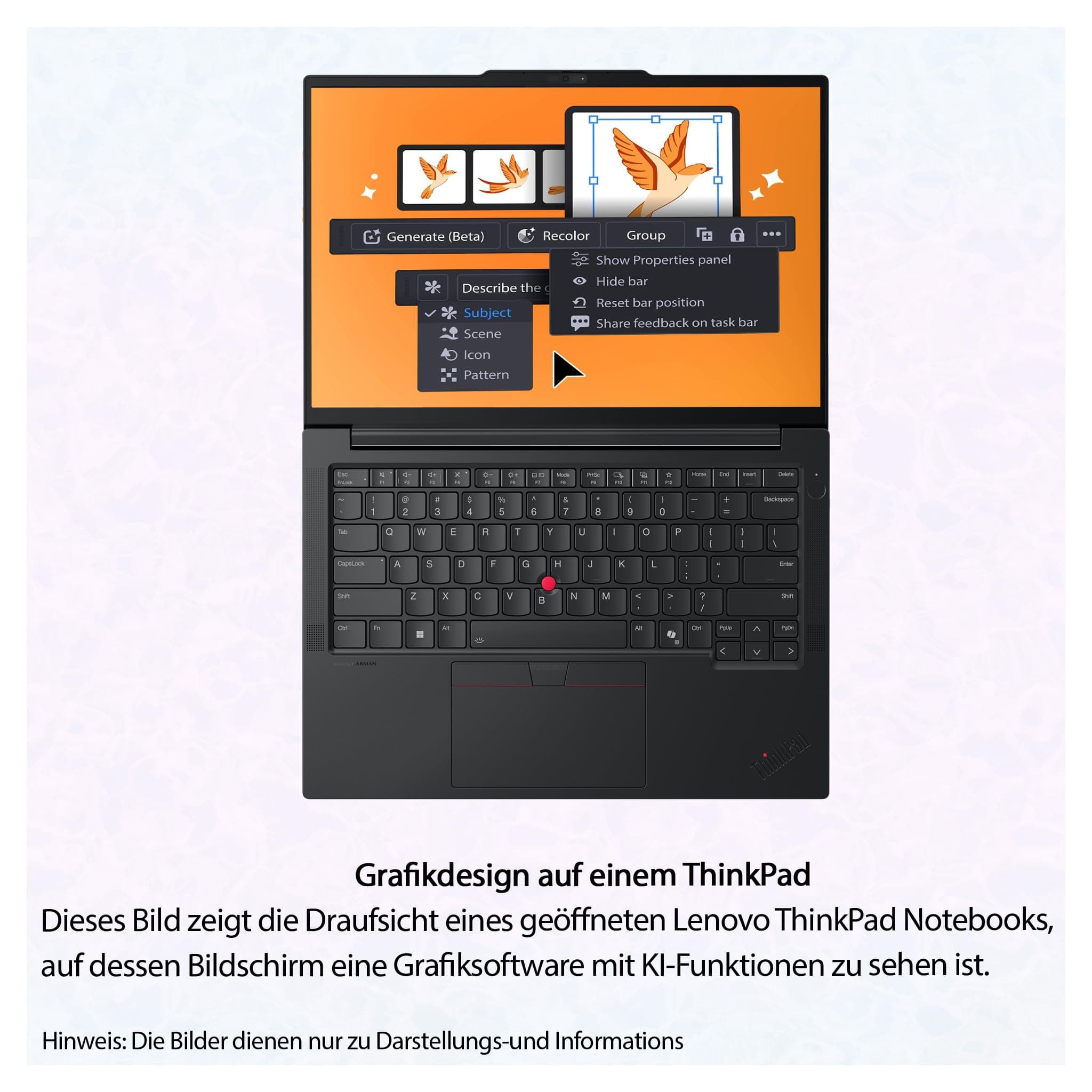 Lenovo ThinkPad E14 Gen 7 Business Laptop, AMD Ryzen 7 250, 64 GB DDR5 RAM, 4 TB PCIe SSD, 14" WUXGA (1920x1200) Display, AMD Radeon 780M Graphics, Deutsches Tastatur-Layout, W11 Pro, Schwarz 64 GB RAM | 4 TB SSD Windows 11 Pro Bild 8