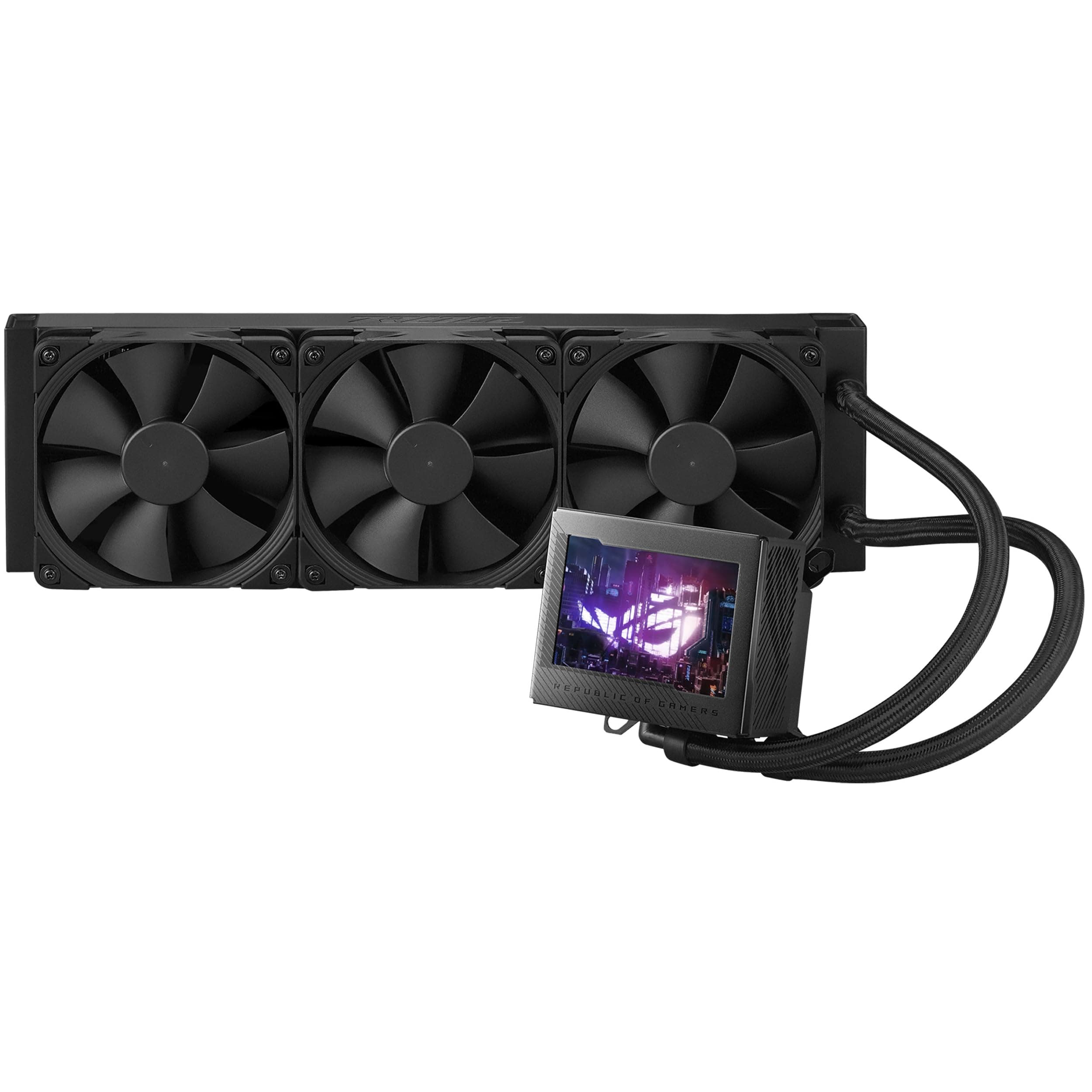 ASUS ROG Ryujin III 360 All-in-One Flüssig CPU-Kühler (3,5 Zoll LCD, Asetek-Pumpe der 8. Generation, 3x Noctua 2000 PWM 120mm-Radiatorlüfter, schwarz) Bild 2